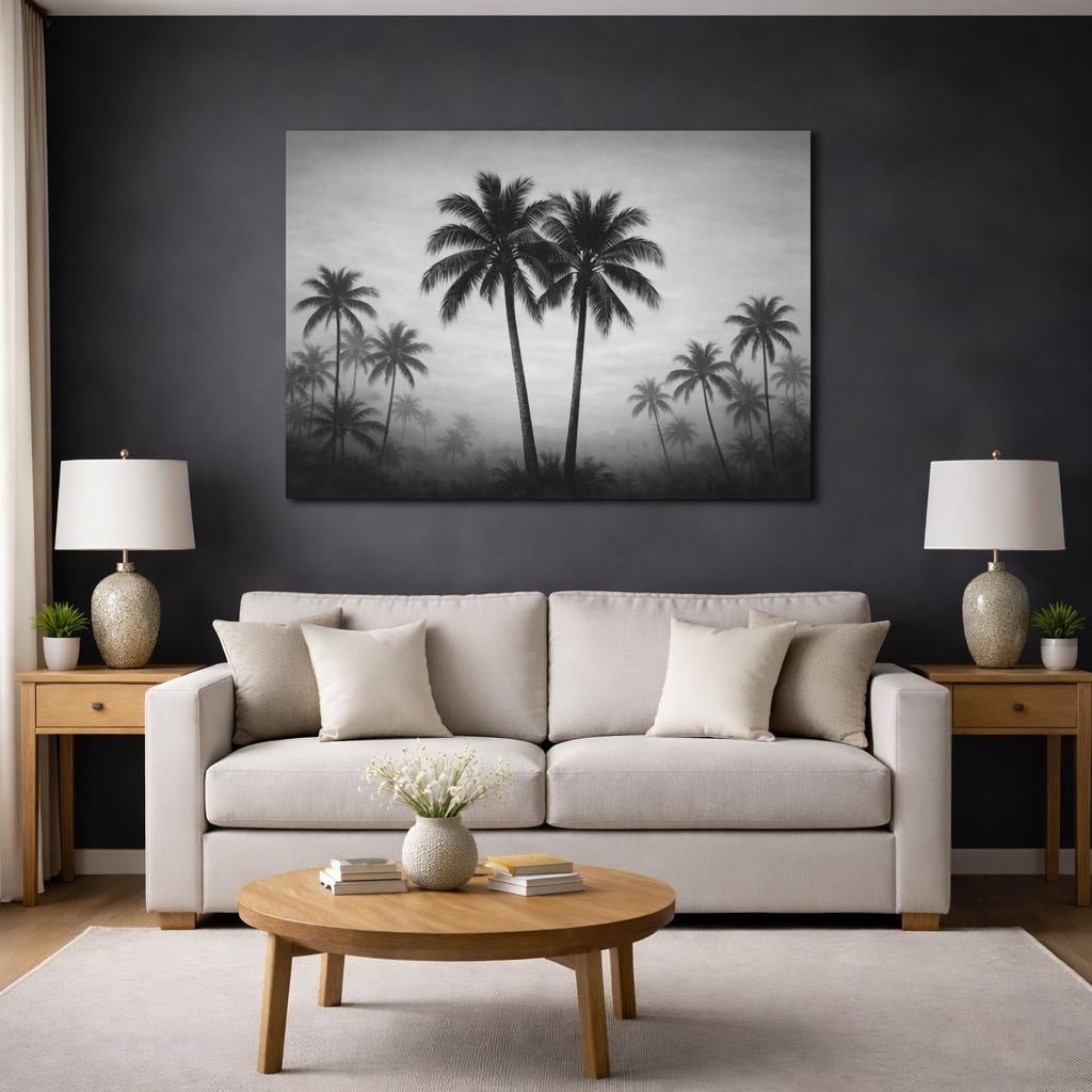Palm Trees Nature - Canvas Wall Art Print - YesArtYes