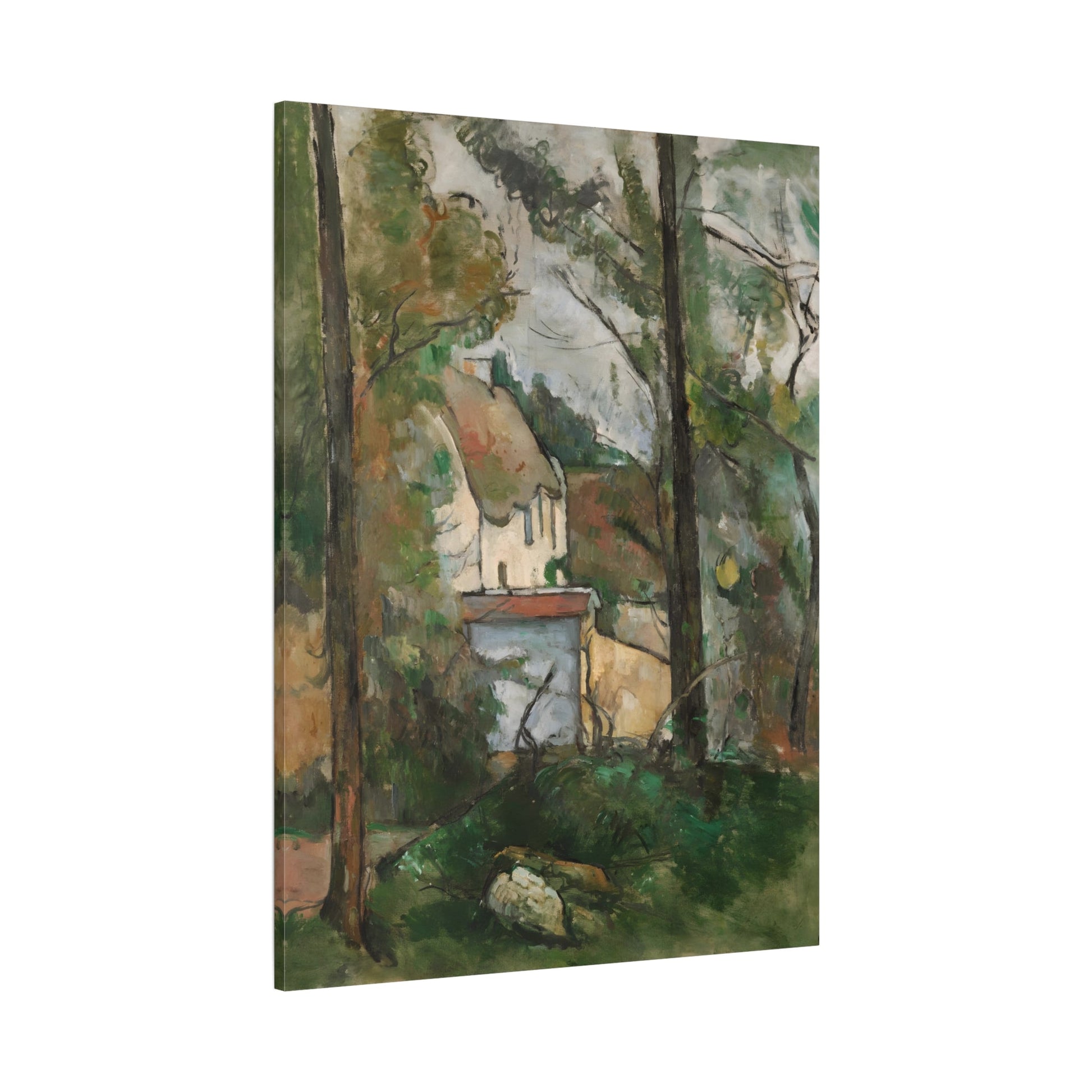 Paul Cezanne Canvas Wall Art - House in the Trees Print Reproduction - YesArtYes