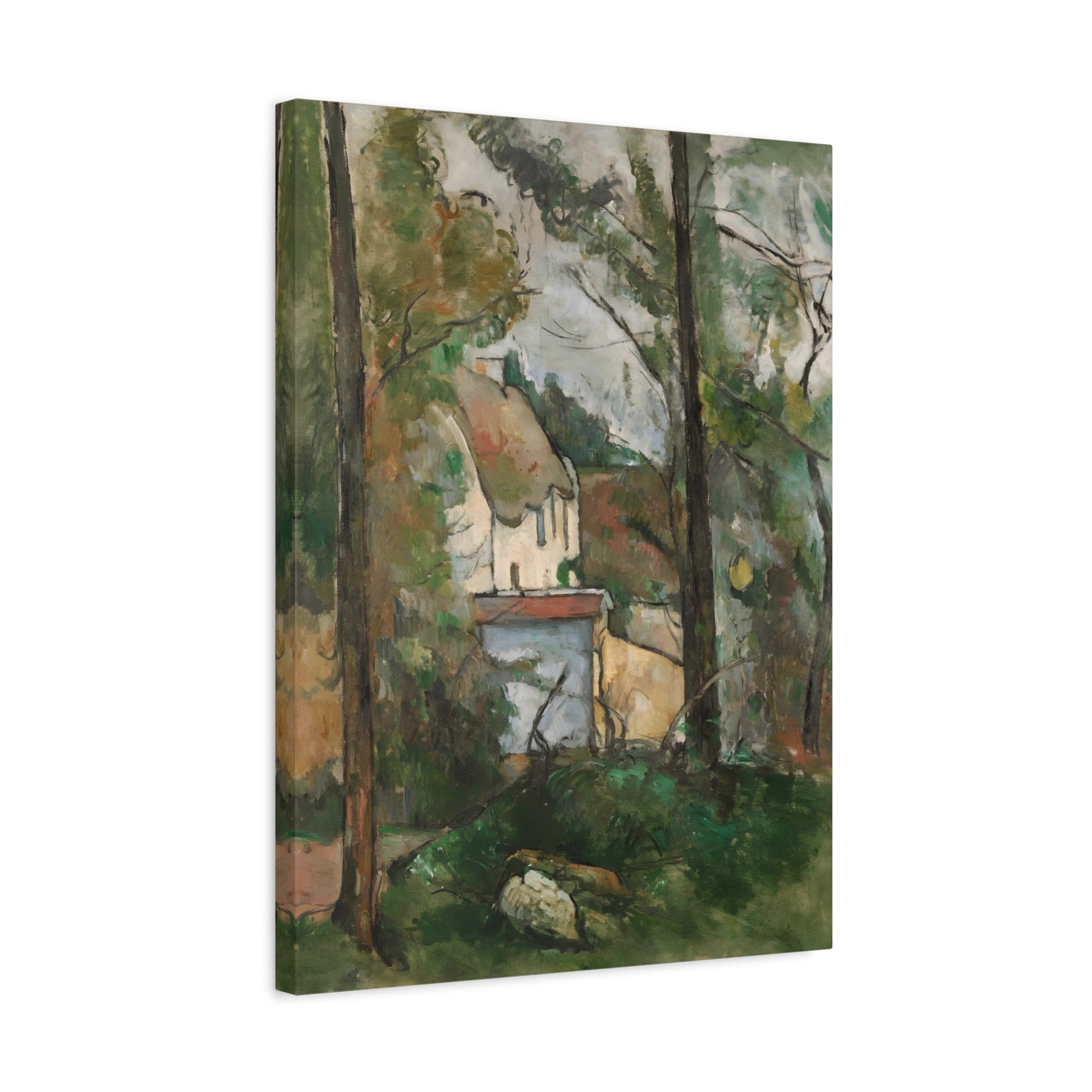 Paul Cezanne Canvas Wall Art - House in the Trees Print Reproduction - YesArtYes