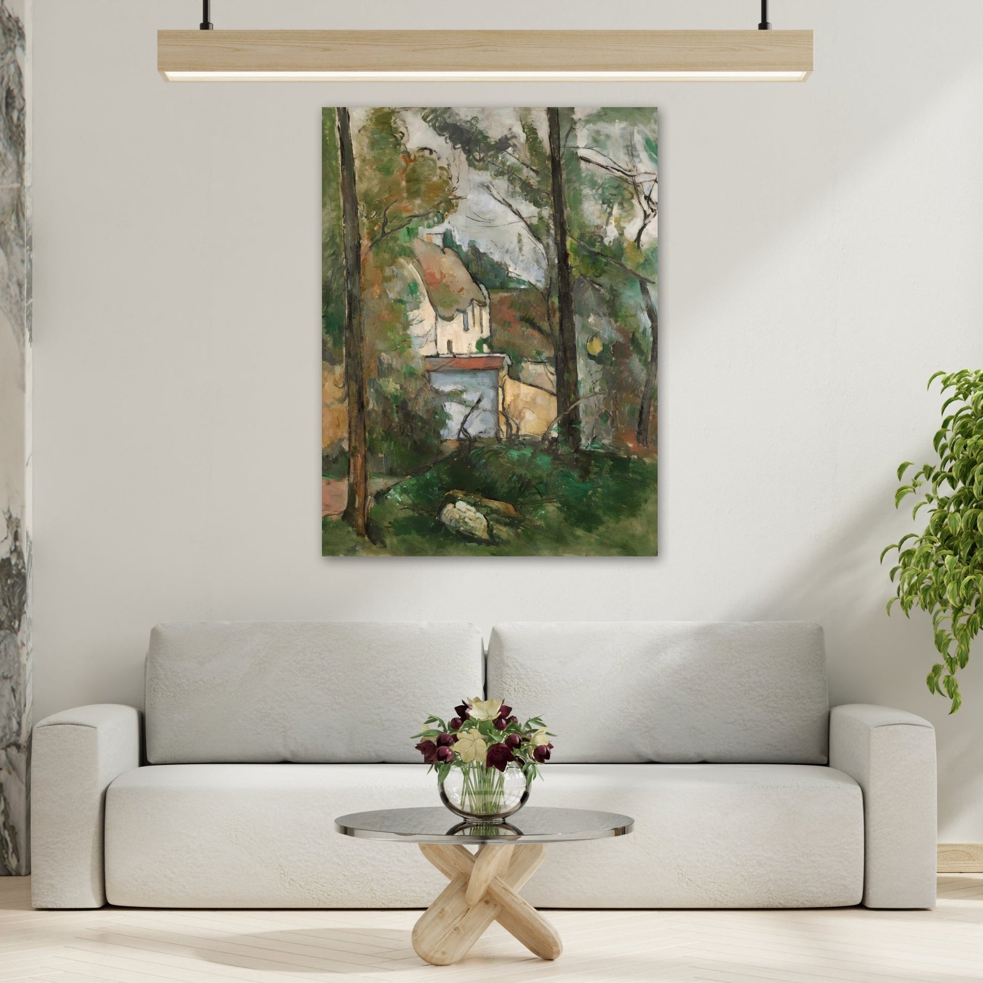 Paul Cezanne Canvas Wall Art - House in the Trees Print Reproduction - YesArtYes