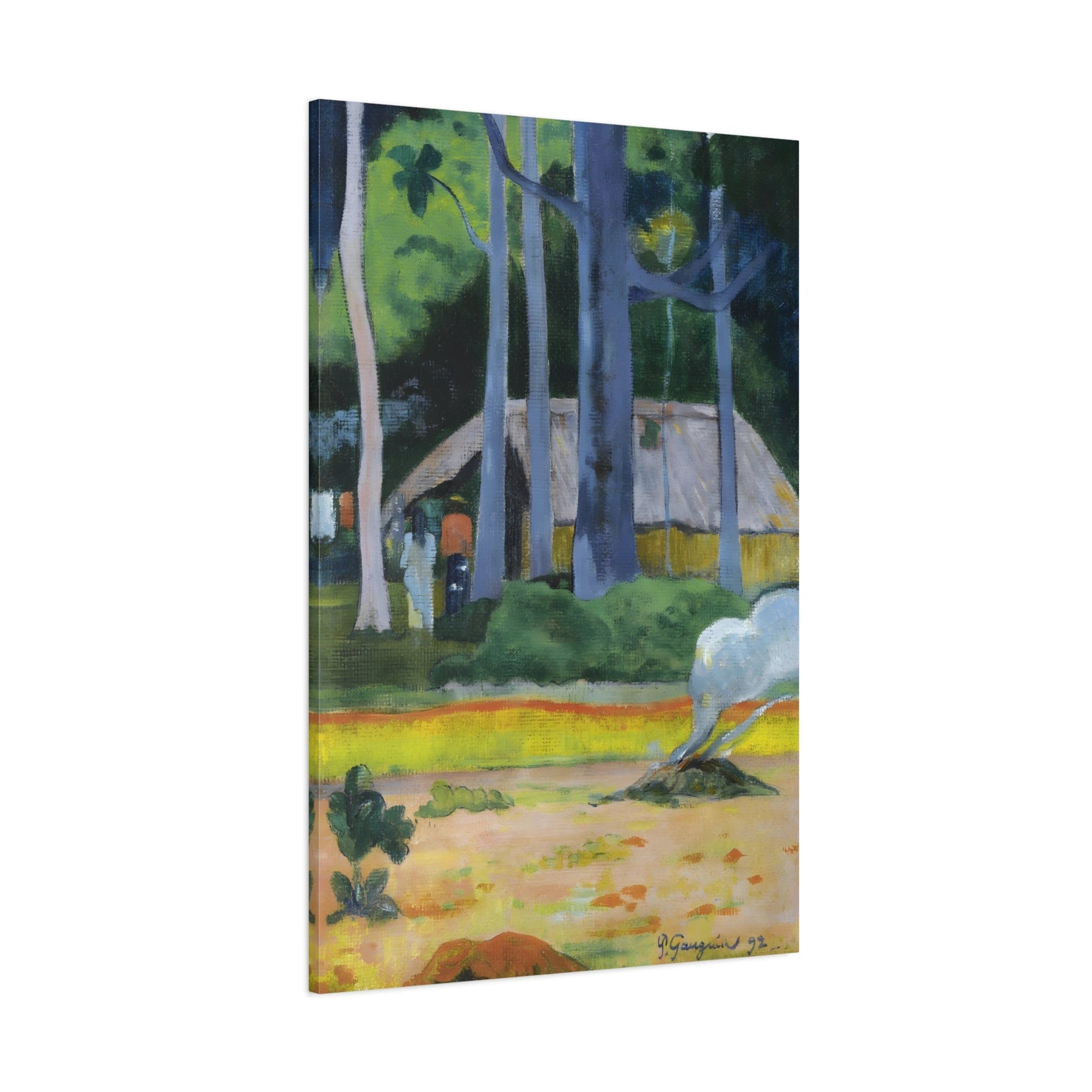 Paul Gauguin Cabin Under the Trees - Canvas Wall Art Print Reproduction