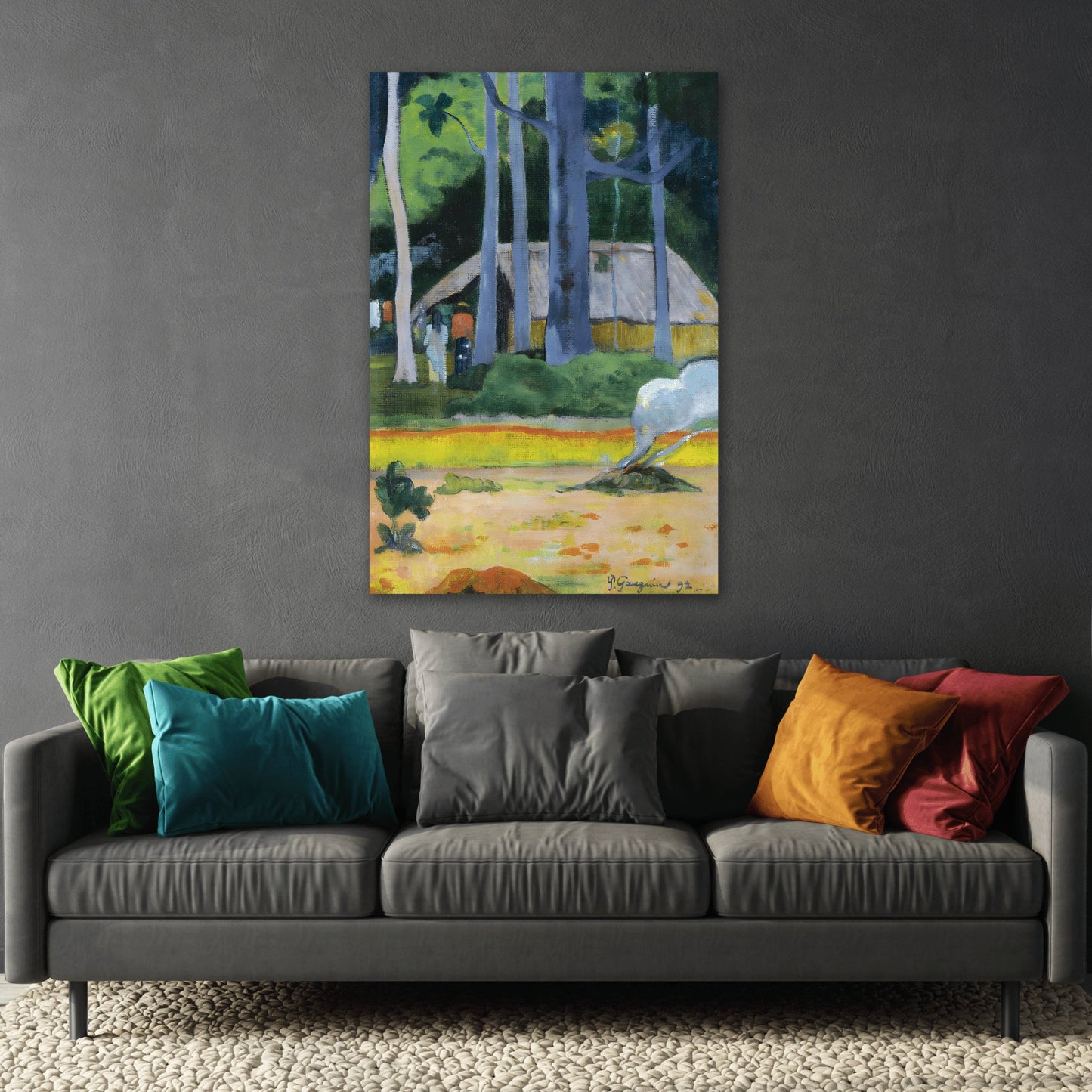 Paul Gauguin Cabin Under the Trees - Canvas Wall Art Print Reproduction