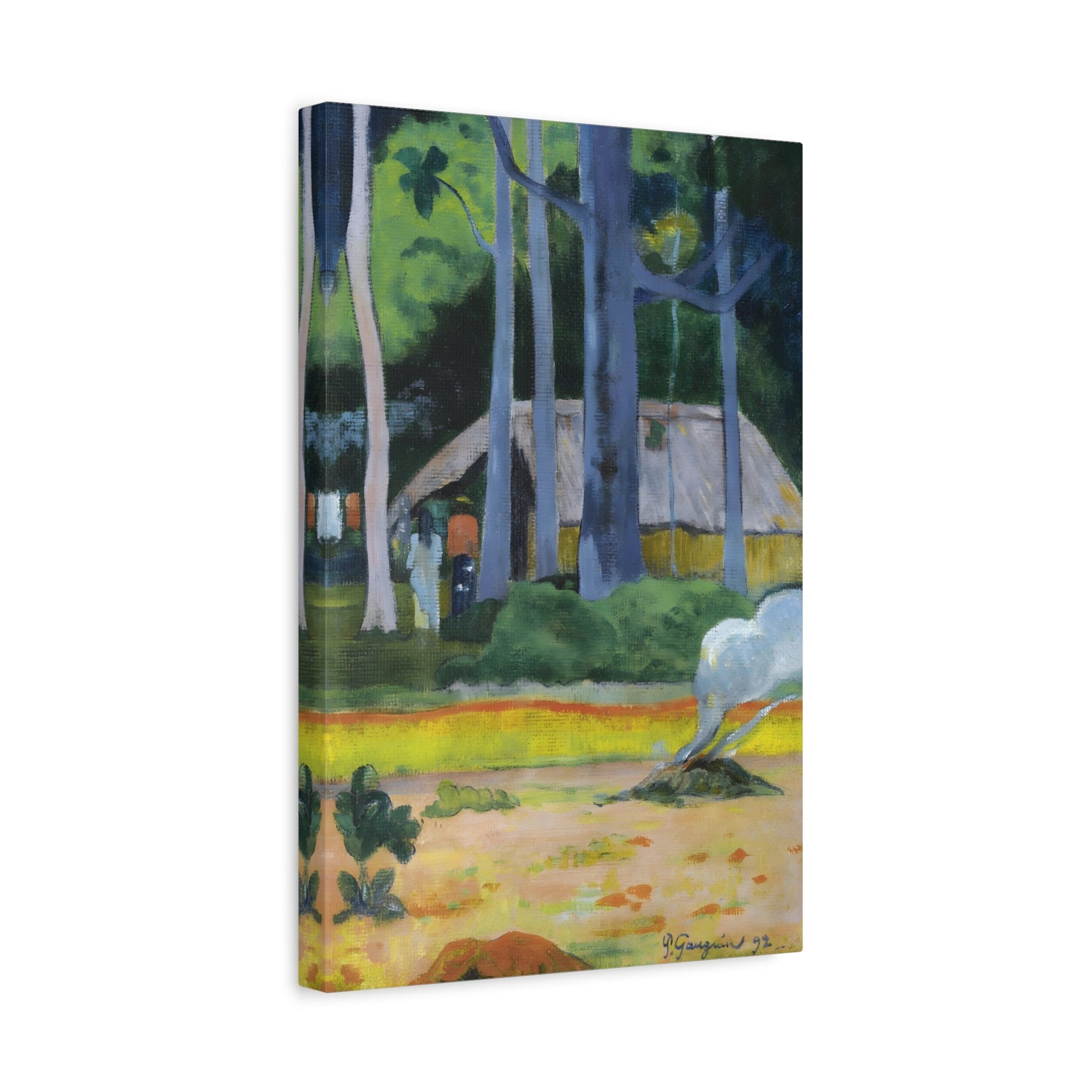 Paul Gauguin Cabin Under the Trees - Canvas Wall Art Print Reproduction