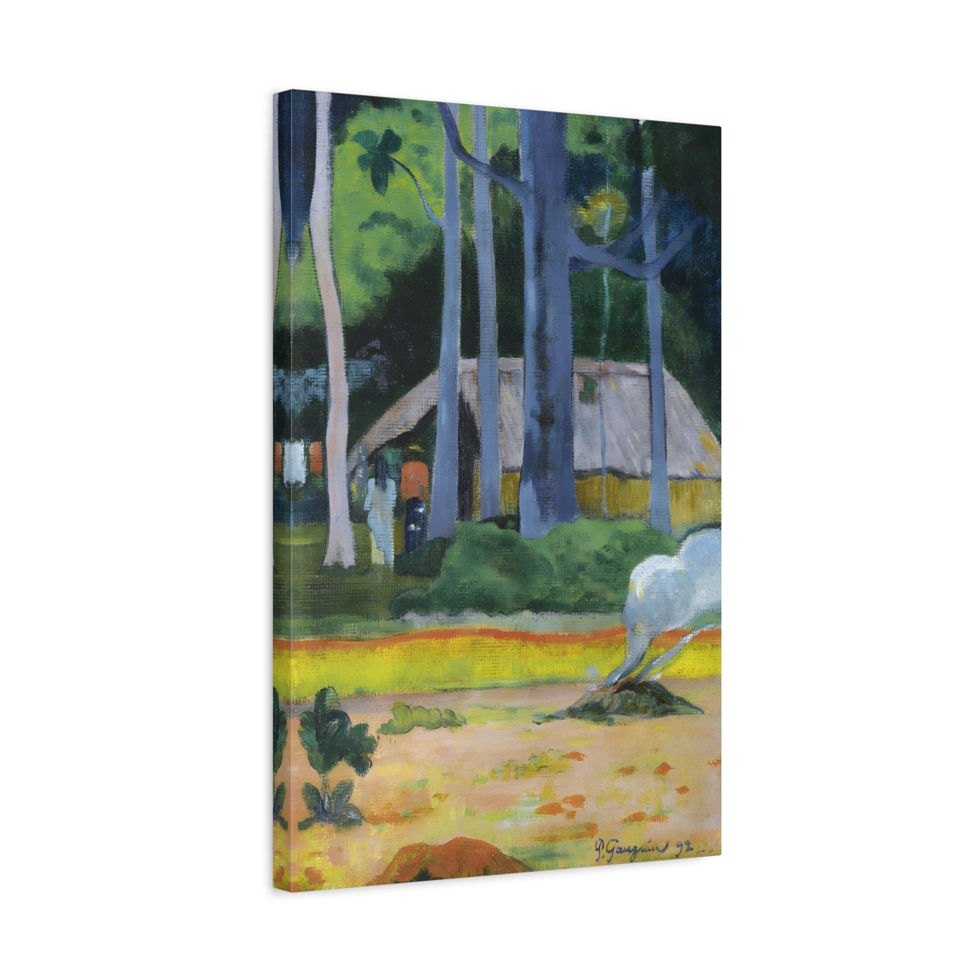 Paul Gauguin Cabin Under the Trees - Canvas Wall Art Print Reproduction