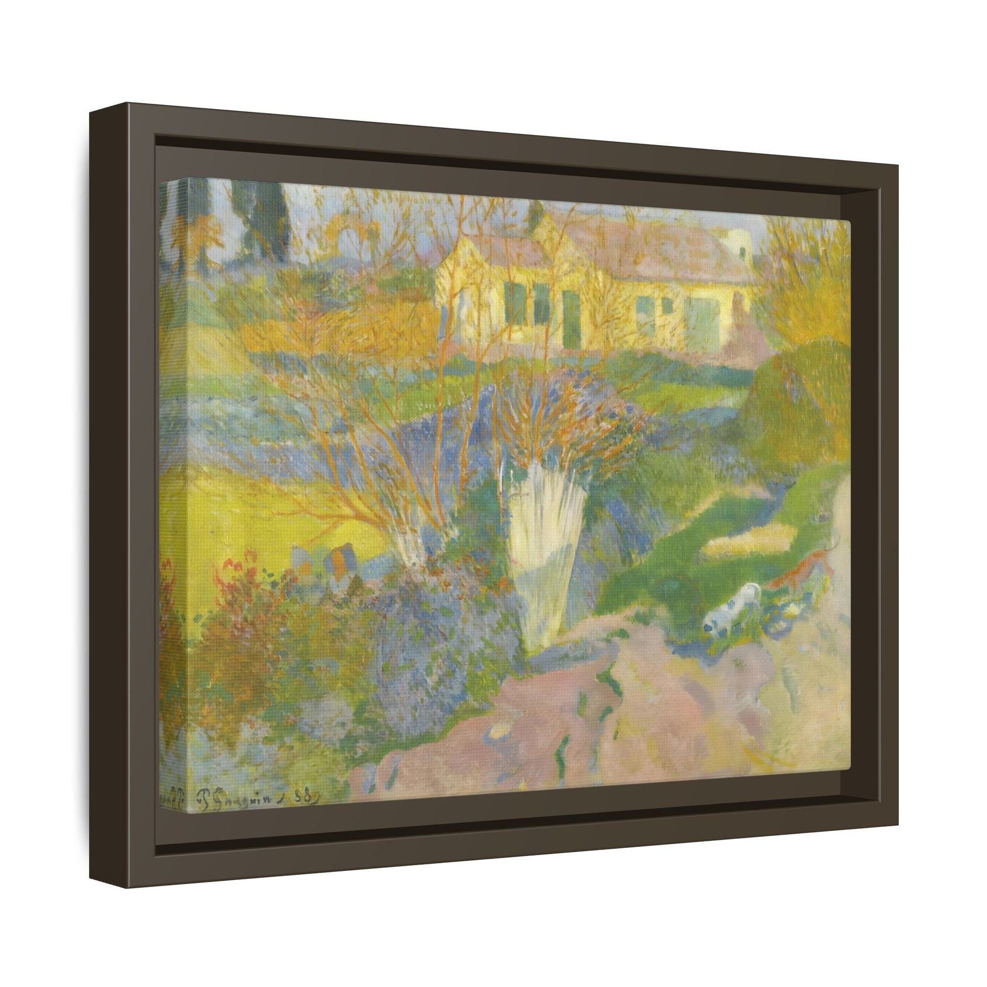 Paul Gauguin Canvas Wall Art Print - Les Mas Surroundings of Arles - YesArtYes