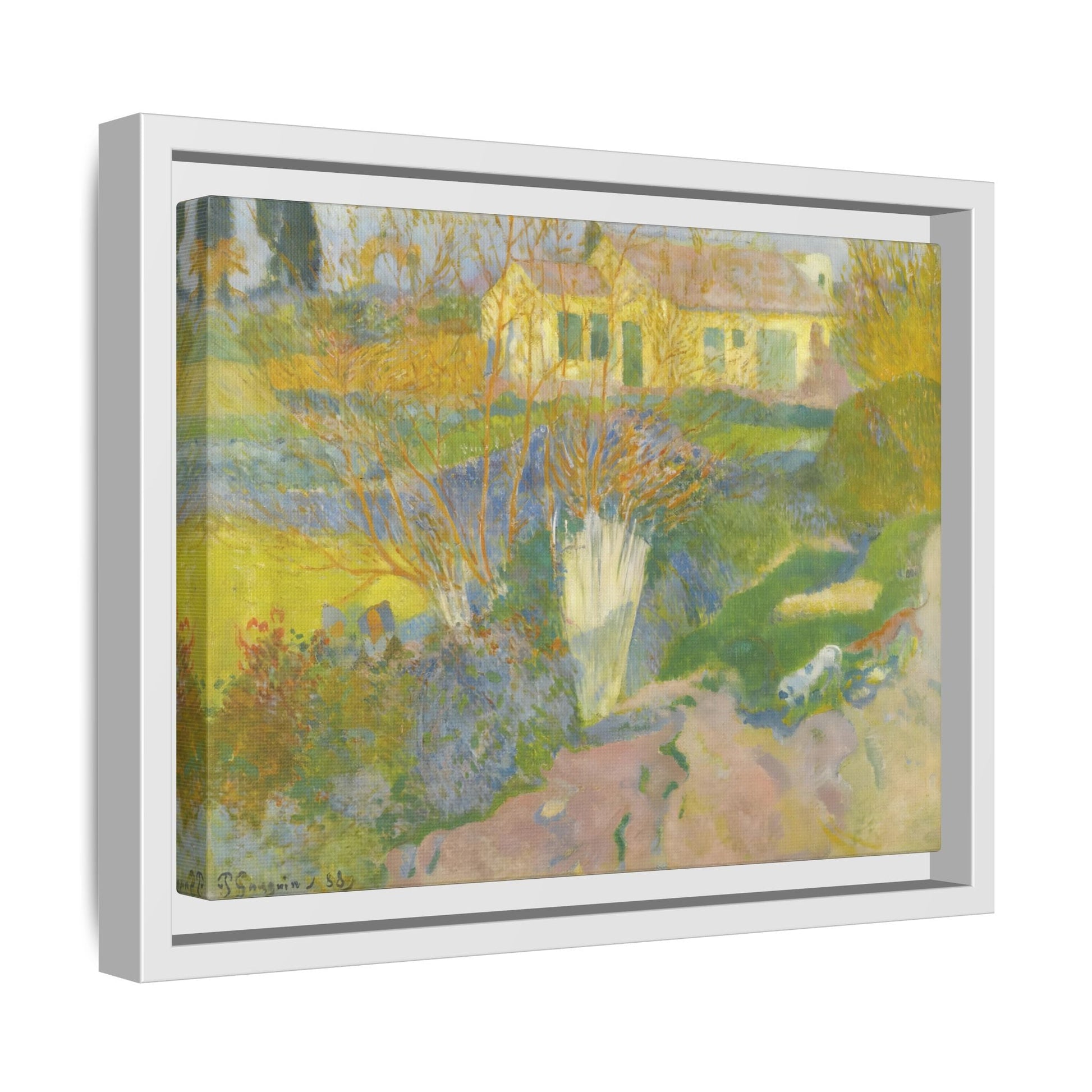Paul Gauguin Canvas Wall Art Print - Les Mas Surroundings of Arles - YesArtYes