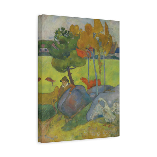 Paul Gauguin Petit Breton Goose - Canvas Wall Art Print Reproduction