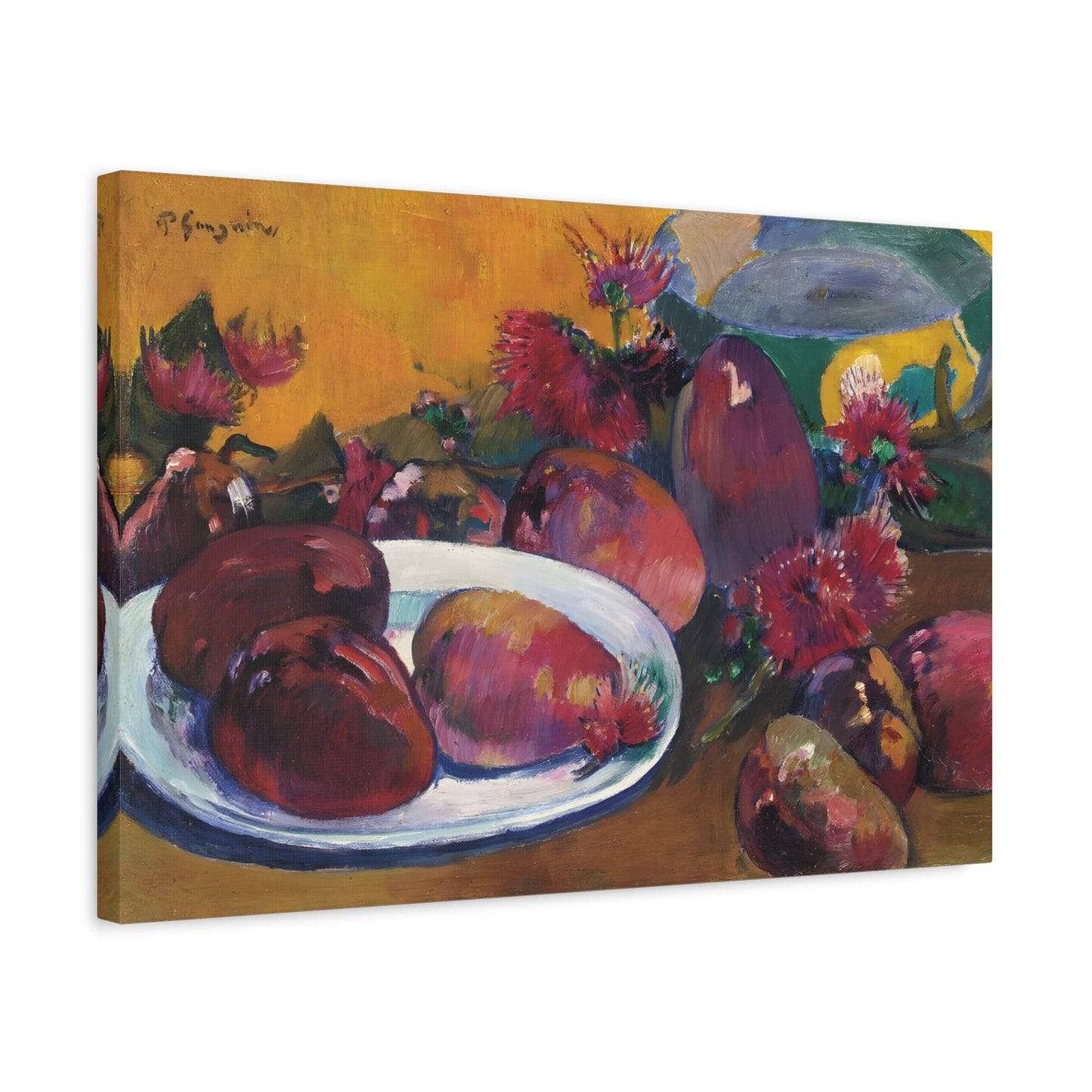 Paul Gauguin Still Life Mangoes - Canvas Wall Art Print Reproduction