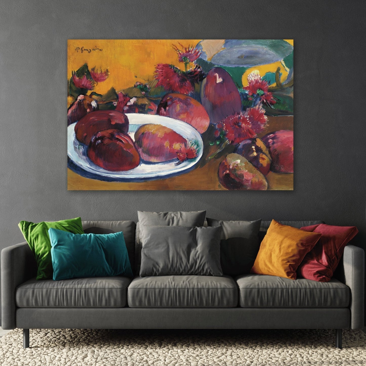 Paul Gauguin Still Life Mangoes - Canvas Wall Art Print Reproduction