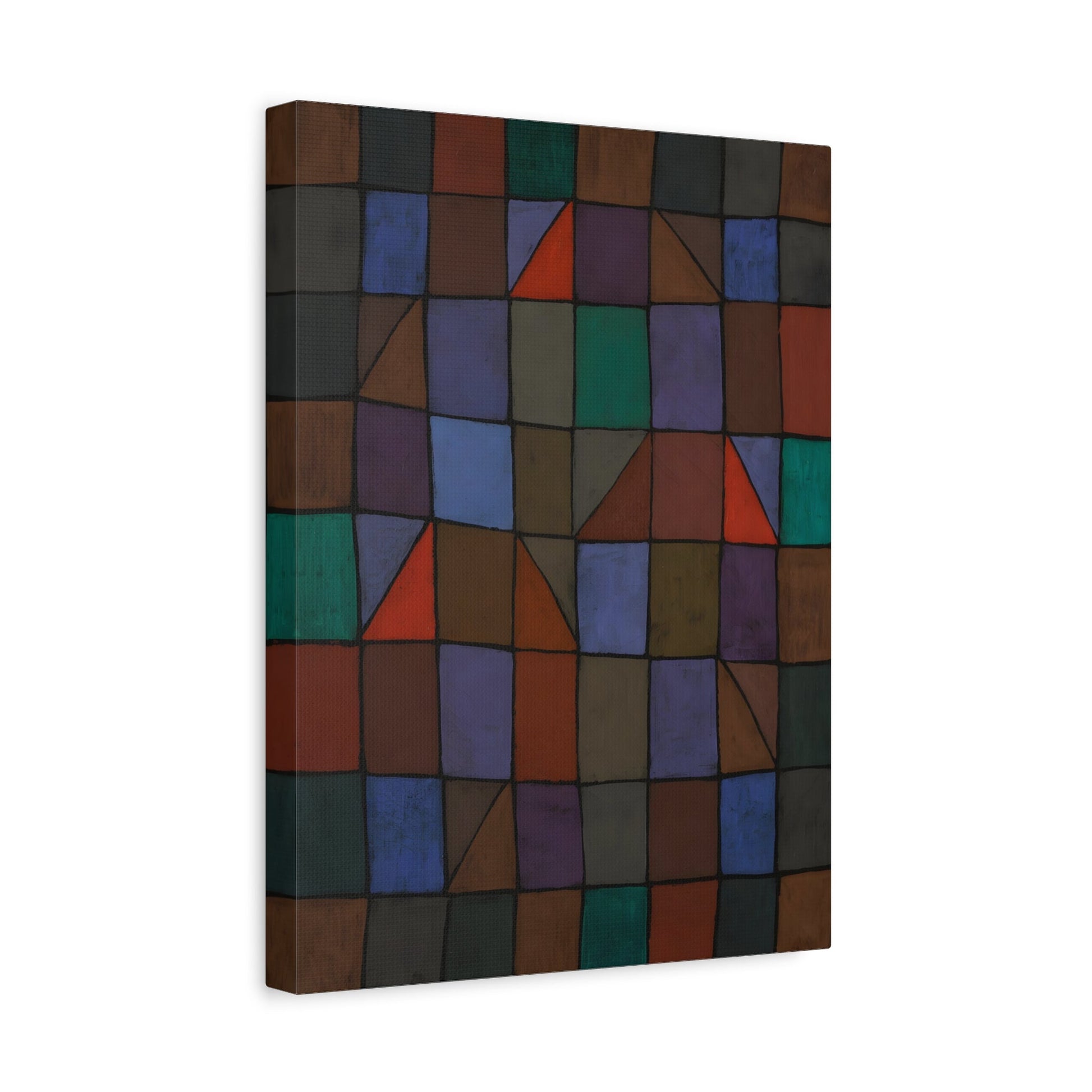 Paul Klee Evening Geometric Artwork - Abstract Canvas Wall Art Print