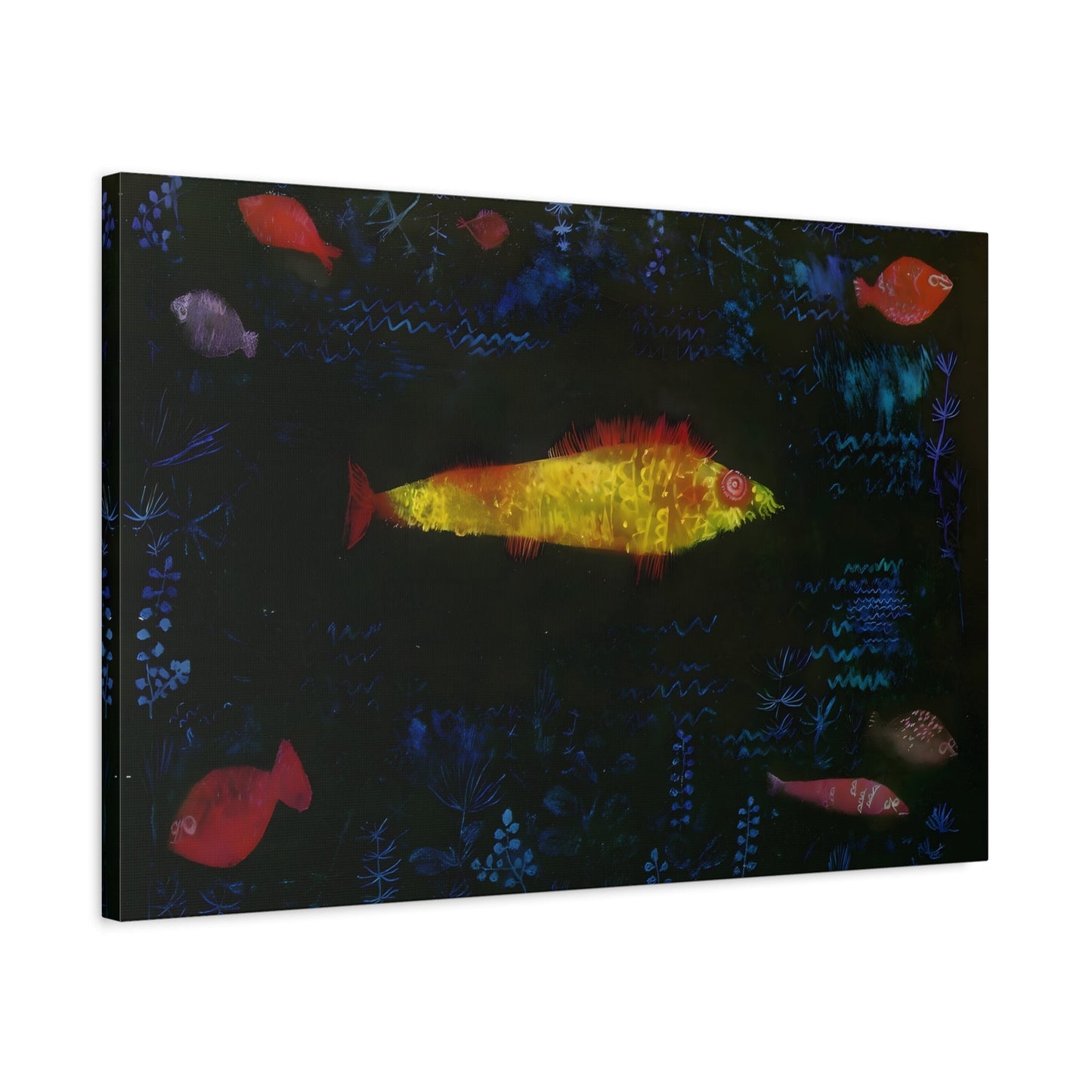 Paul Klee Goldfish - Canvas Wall Art Print Reproduction