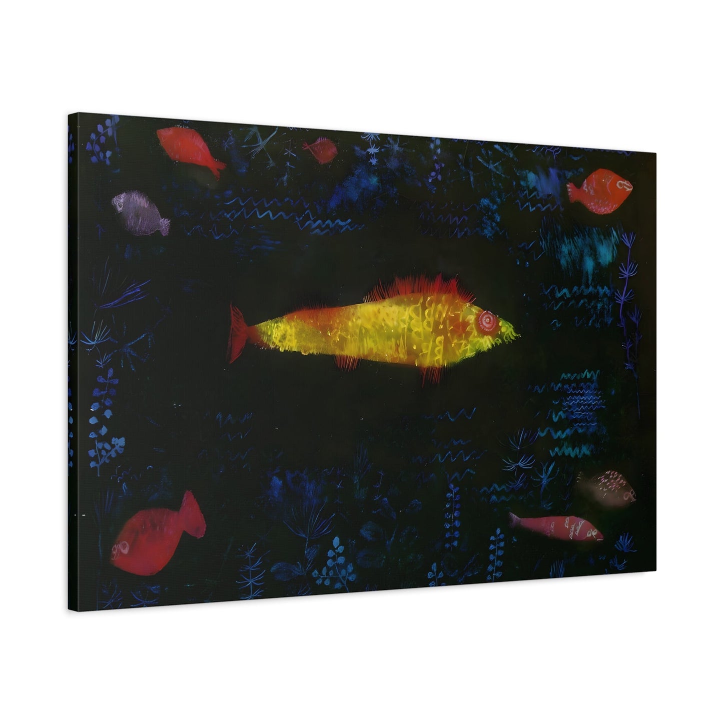 Paul Klee Goldfish - Canvas Wall Art Print Reproduction