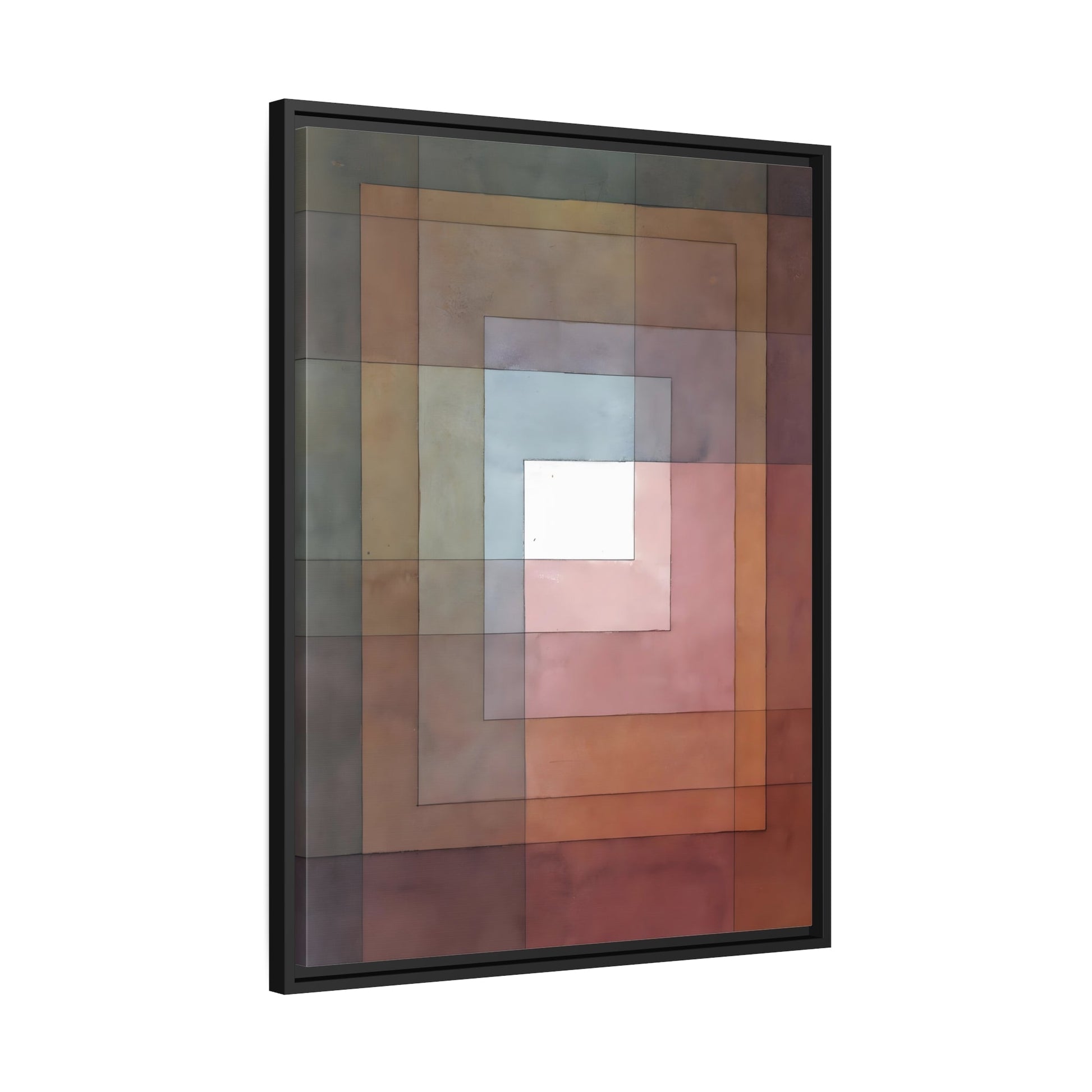 Paul Klee Polyphon - Framed Canvas Wall Art Print in Black Frame