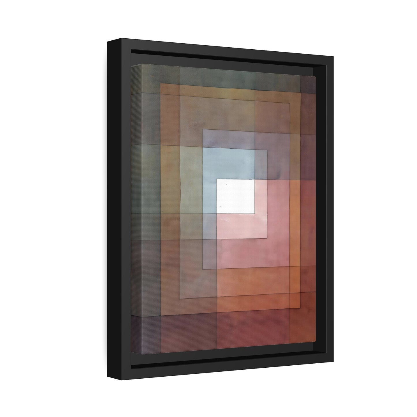 Paul Klee Polyphon - Framed Canvas Wall Art Print in Black Frame