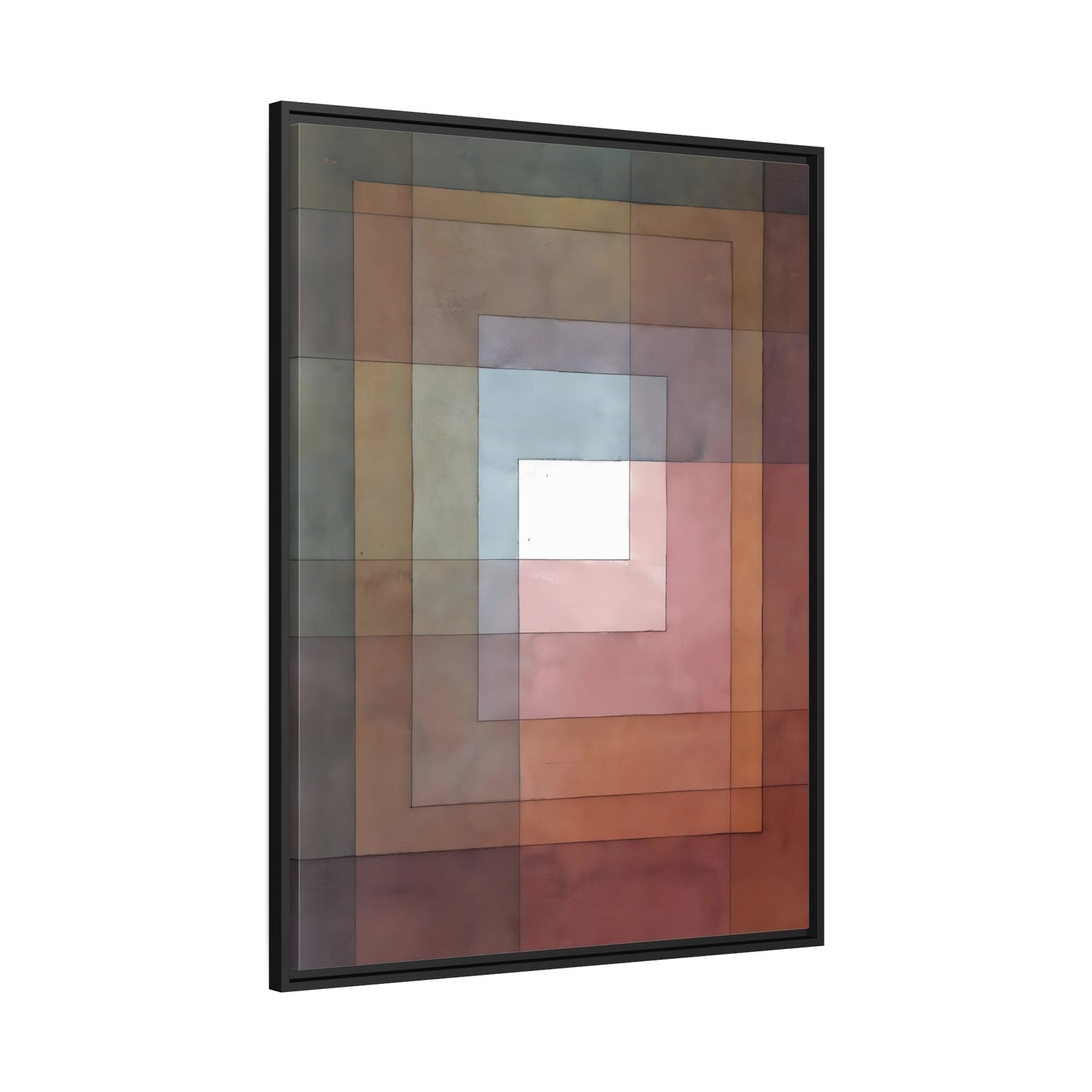 Paul Klee Polyphon - Framed Canvas Wall Art Print in Black Frame