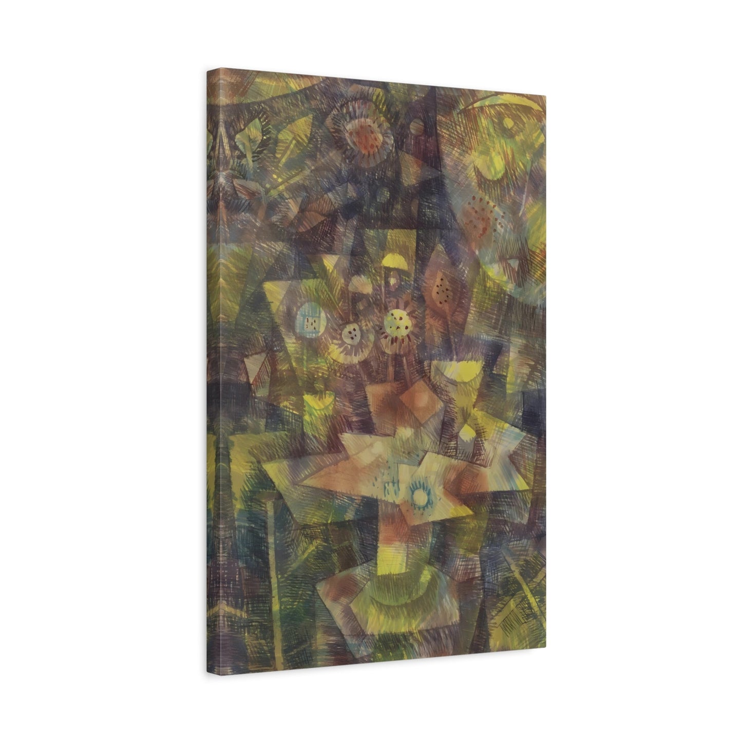 Paul Klee Still life Autumn Flowers - Abstract Canvas Wall Art Print