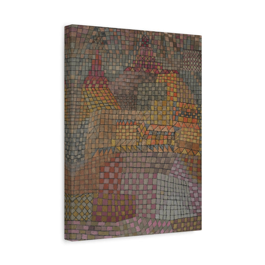 Paul Klee Town Castle KR - Abstract Canvas Wall Art Print