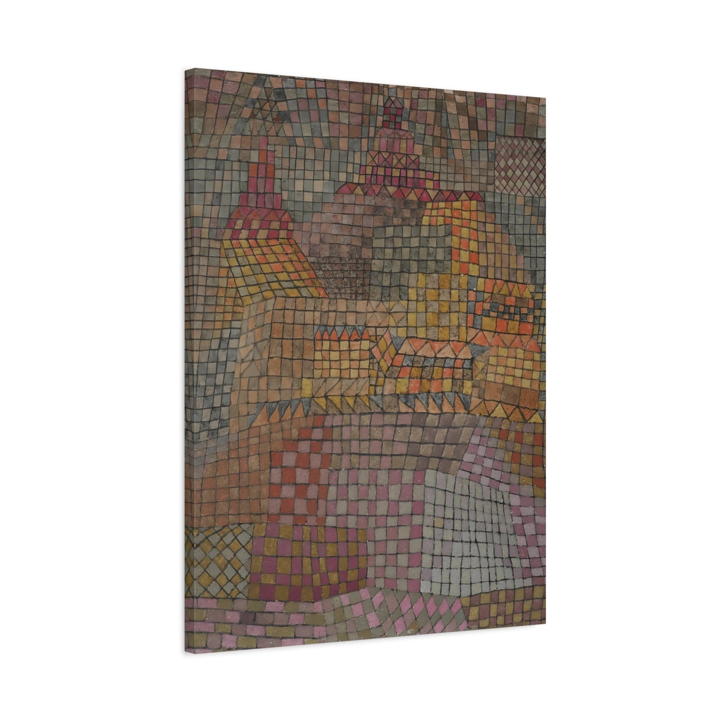 Paul Klee Town Castle KR - Abstract Canvas Wall Art Print