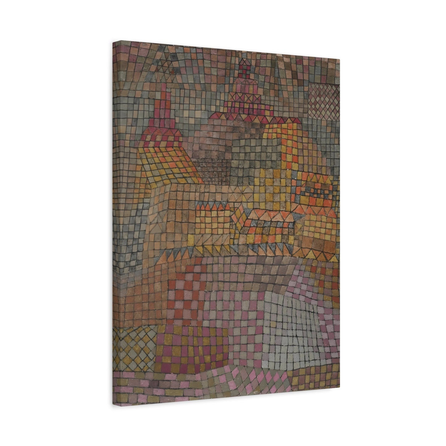 Paul Klee Town Castle KR - Abstract Canvas Wall Art Print