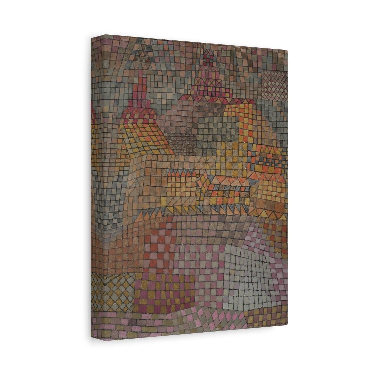 Paul Klee Town Castle KR - Abstract Canvas Wall Art Print