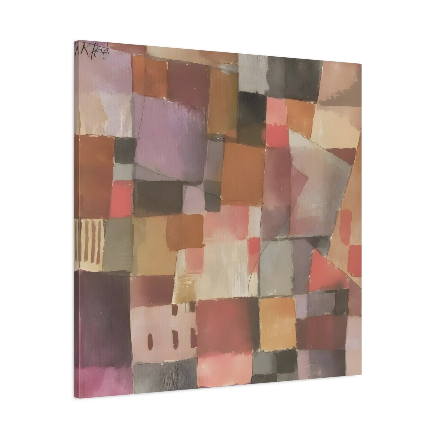 Paul Klee untitled - Square Canvas Wall Art Print Reproduction