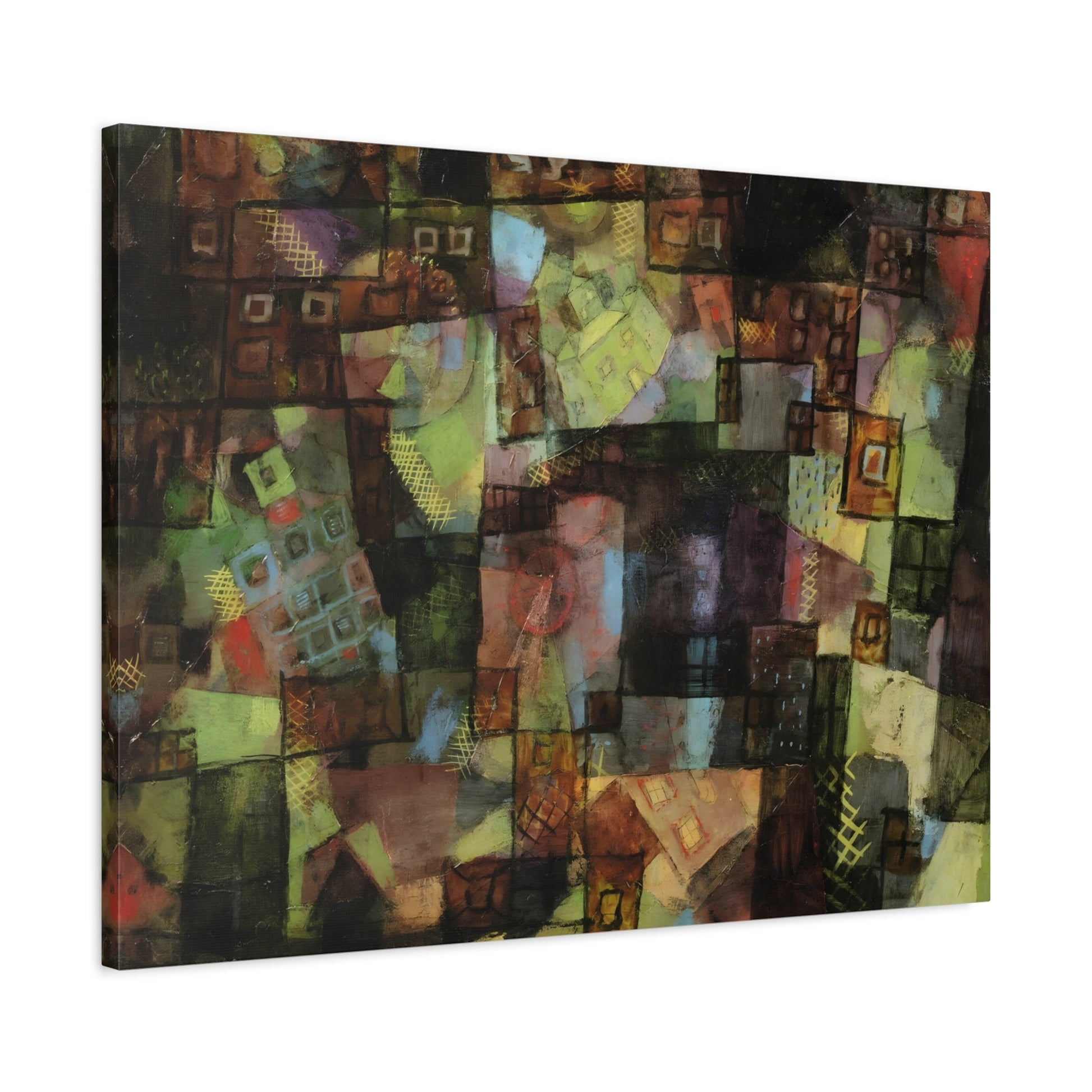 Paul Klee Villas Sinking and Shacks Rising - Canvas Wall Art Print