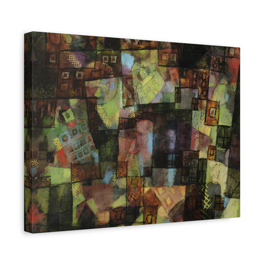 Paul Klee Villas Sinking and Shacks Rising - Canvas Wall Art Print