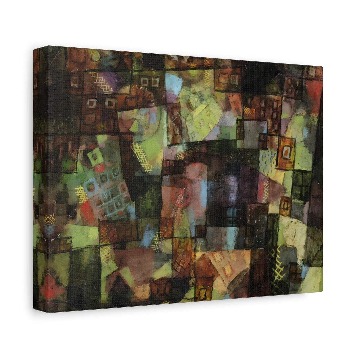 Paul Klee Villas Sinking and Shacks Rising - Canvas Wall Art Print