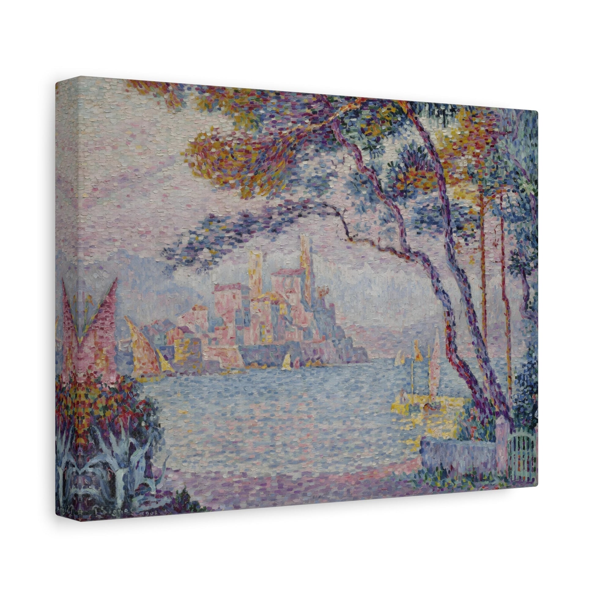 Paul Signac Antibes Evening - Canvas Wall Art Print Reproduction