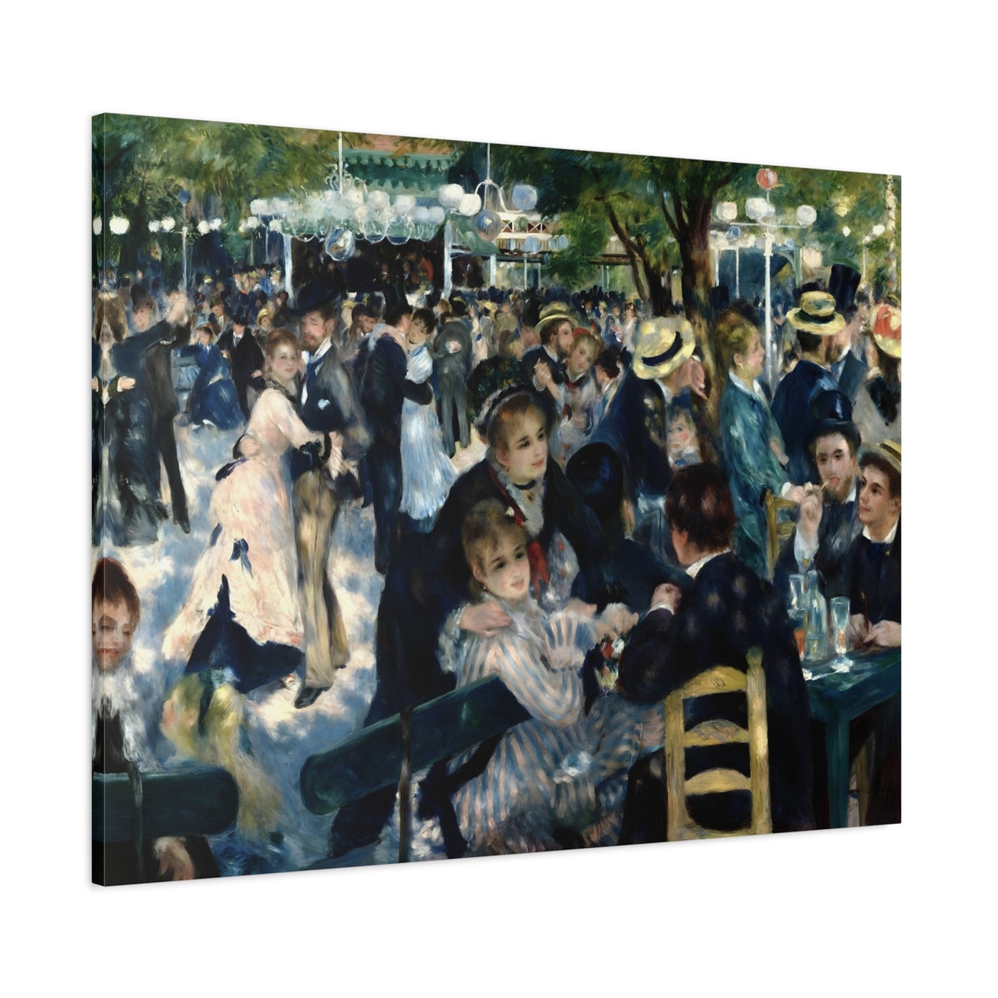 Pierre Auguste Renoir Dance at Le Moulin - Canvas Wall Art Print