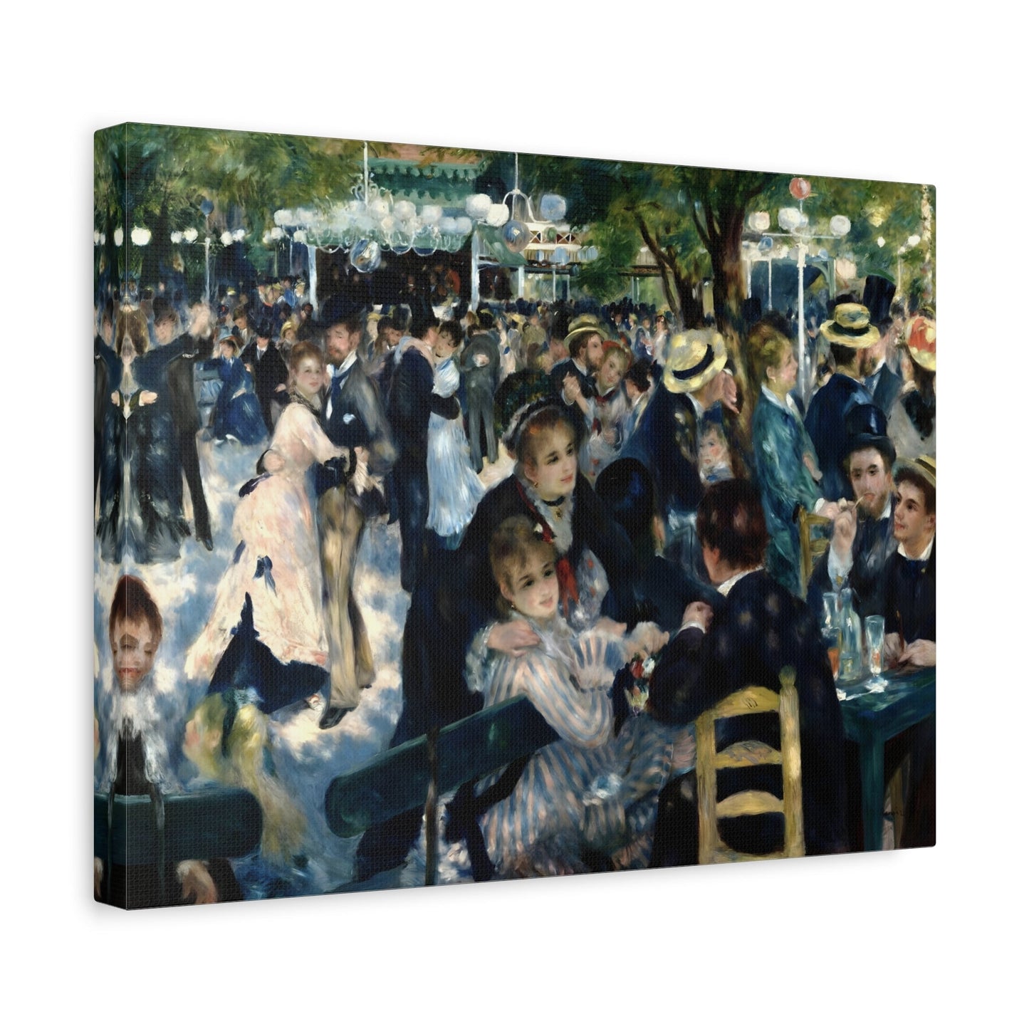 Pierre Auguste Renoir Dance at Le Moulin - Canvas Wall Art Print