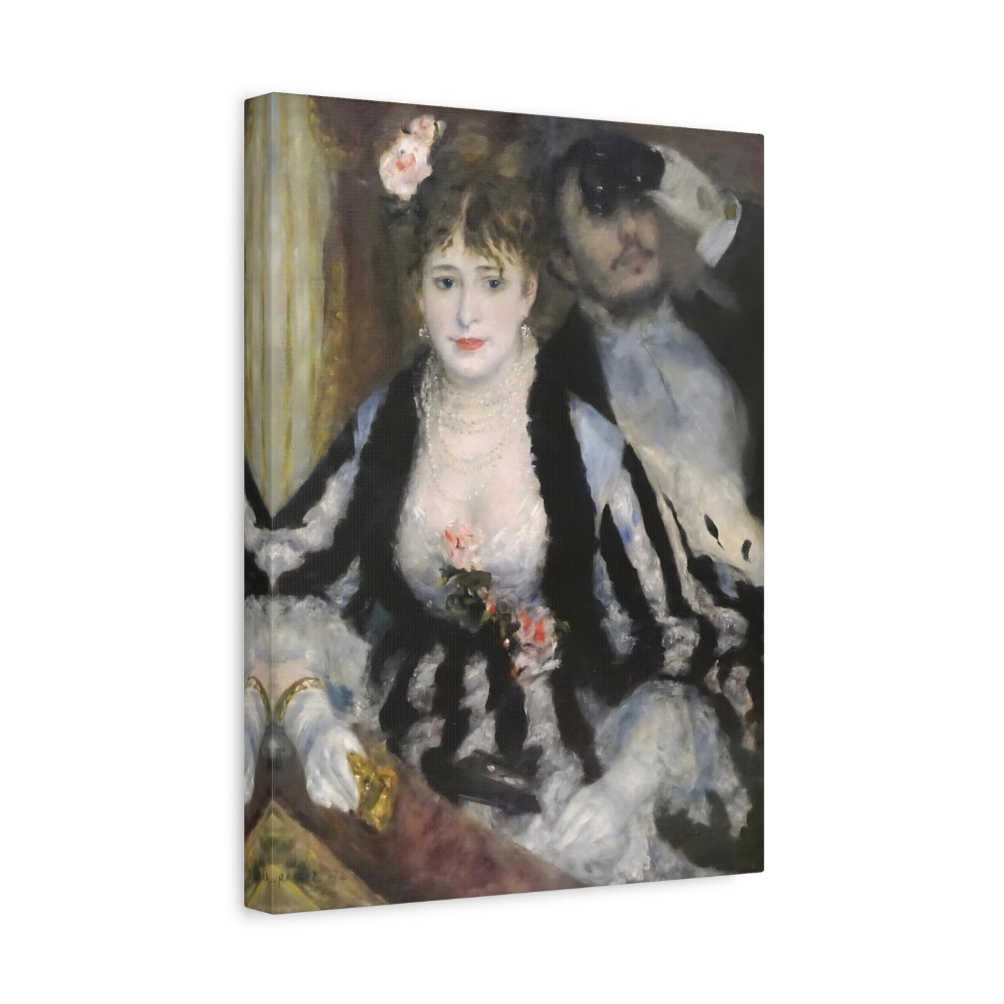 Pierre-Auguste Renoir Loge Painting - Canvas Wall Art Prints