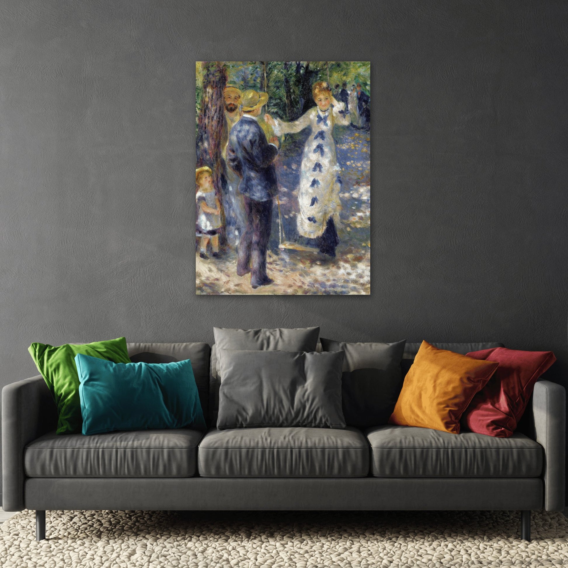 Renoir Swing Canvas Wall Art Print Painting Reproduction