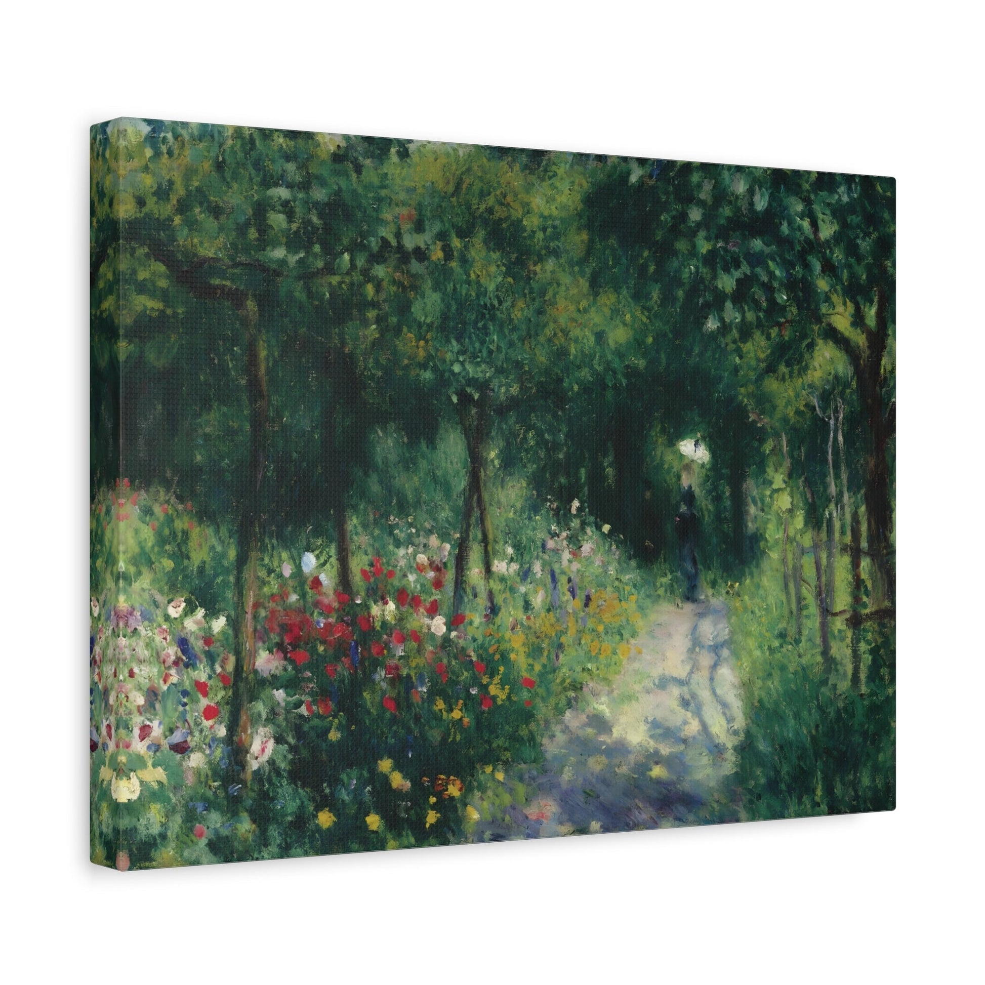 Pierre Auguste Renoir Women in a Garden - Floral Canvas Wall Art Reproduction