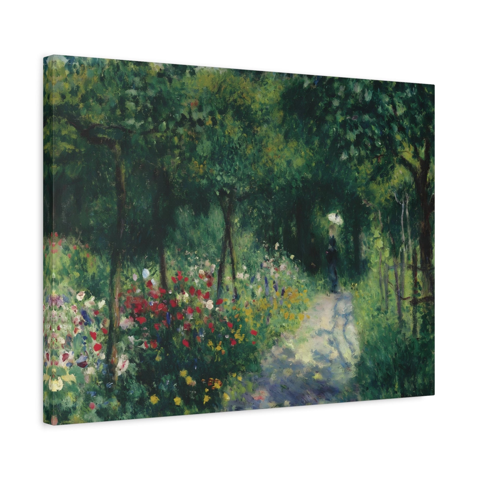 Pierre Auguste Renoir Women in a Garden - Floral Canvas Wall Art Reproduction