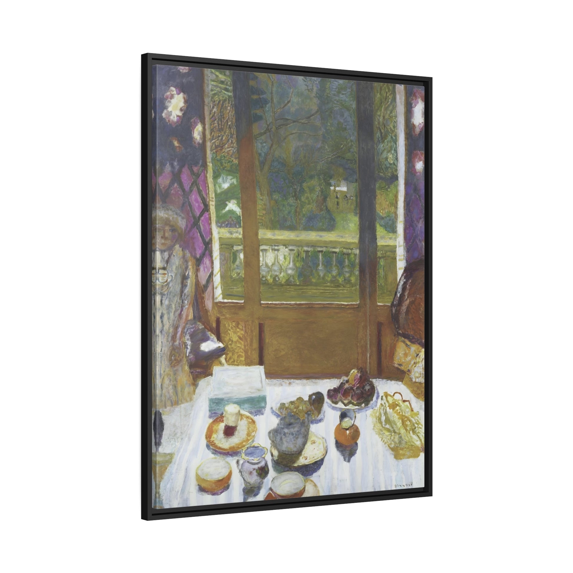 Pierre Bonnard Breakfast Room - Framed Canvas Art Reproduction