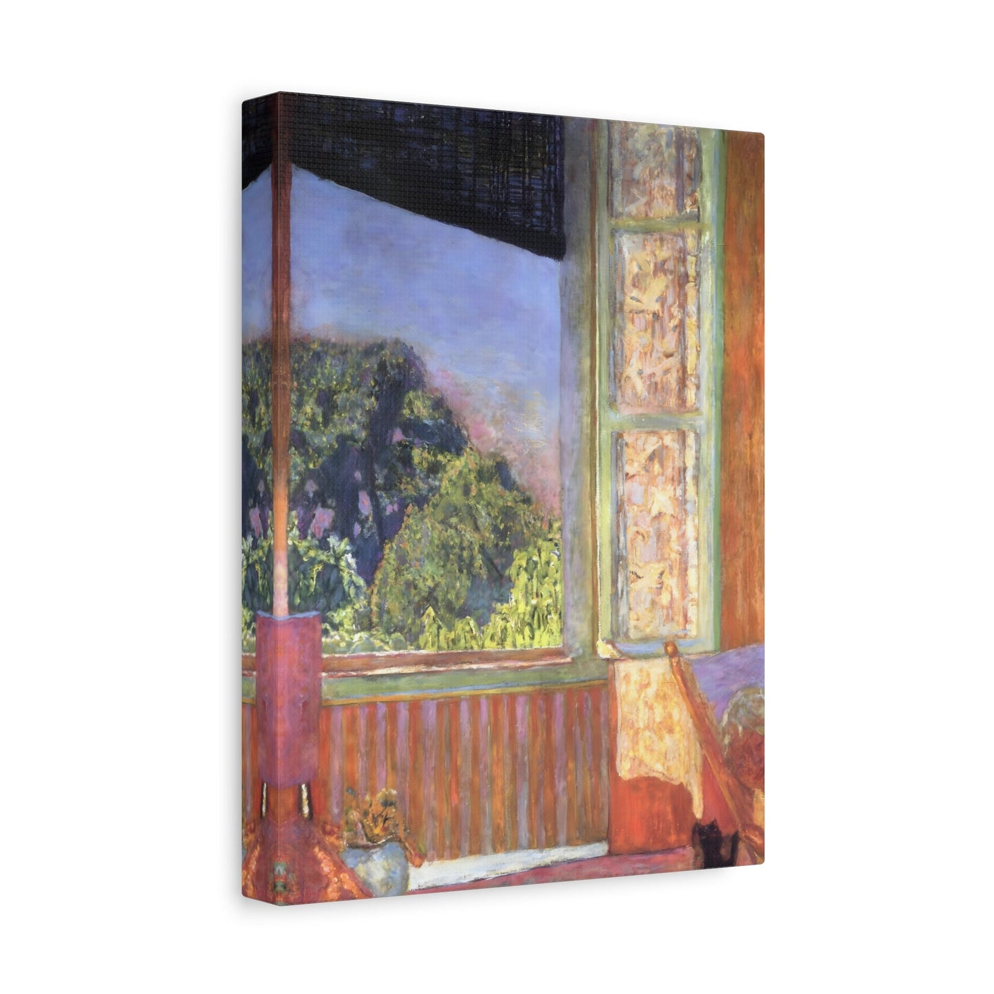 Pierre Bonnard Colorful Landscape - Open Window Canvas Print