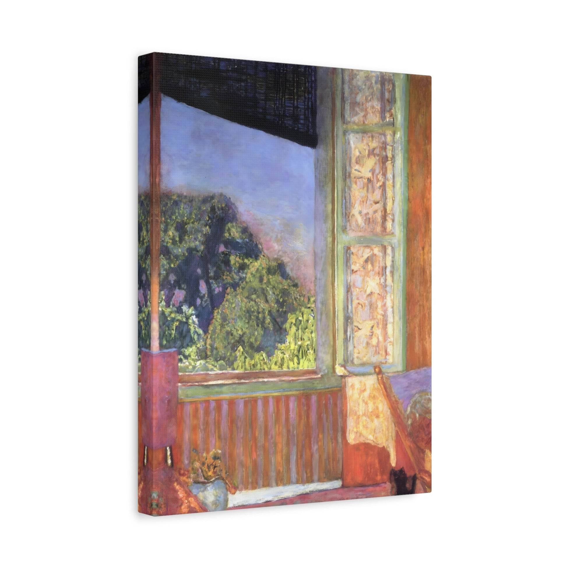 Pierre Bonnard Colorful Landscape - Open Window Canvas Print