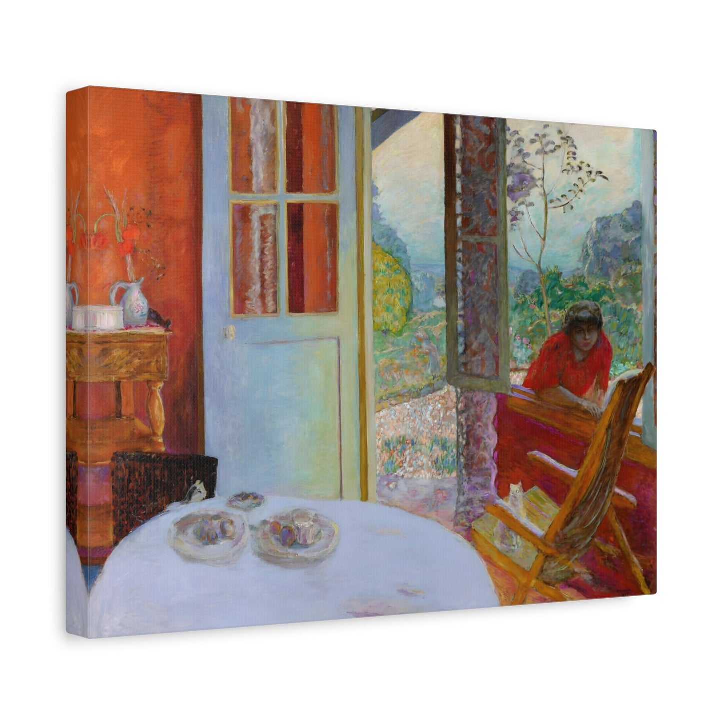 Pierre Bonnard Dining Room in the Country - Canvas Wall Art Reproduction Print