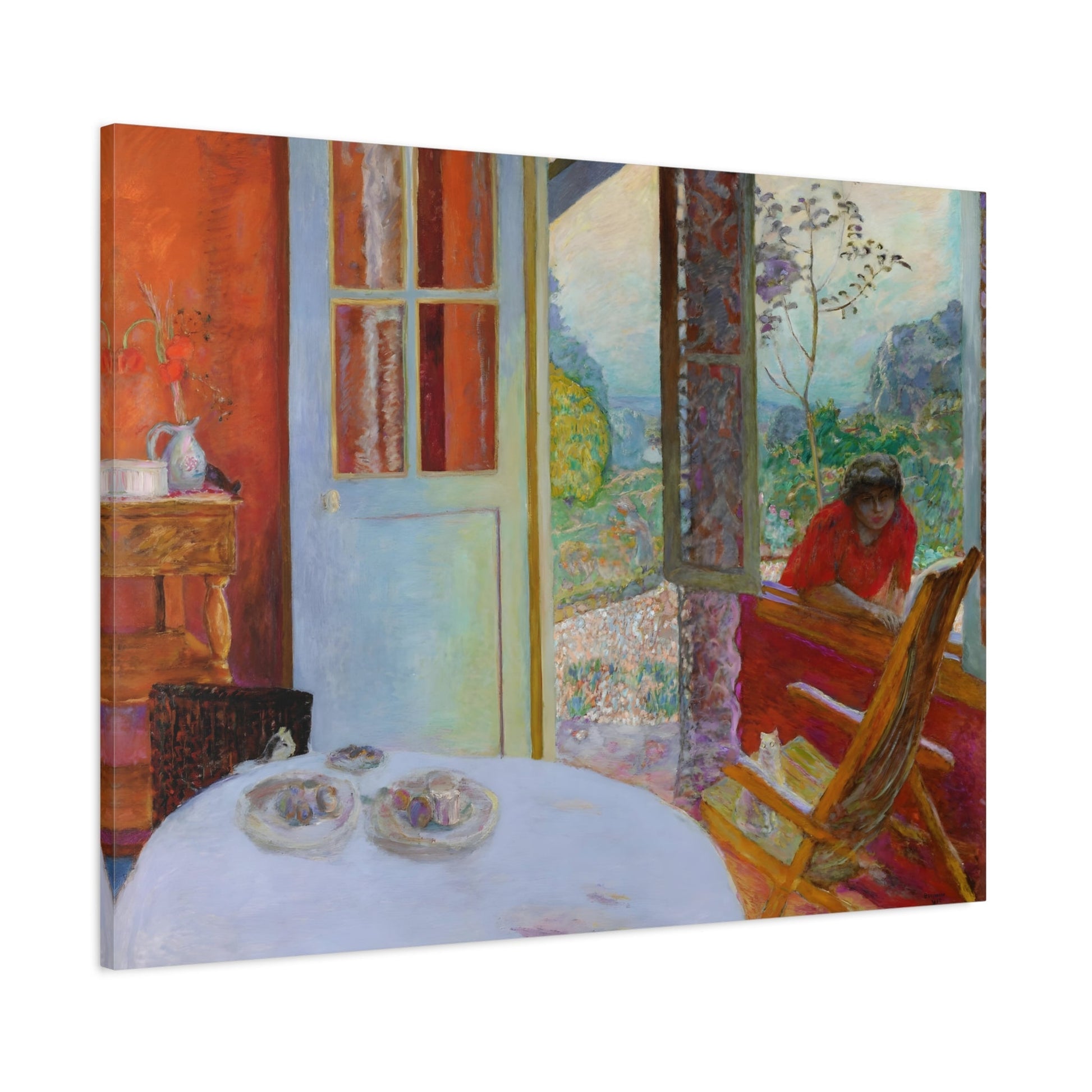 Pierre Bonnard Dining Room in the Country - Canvas Wall Art Reproduction Print