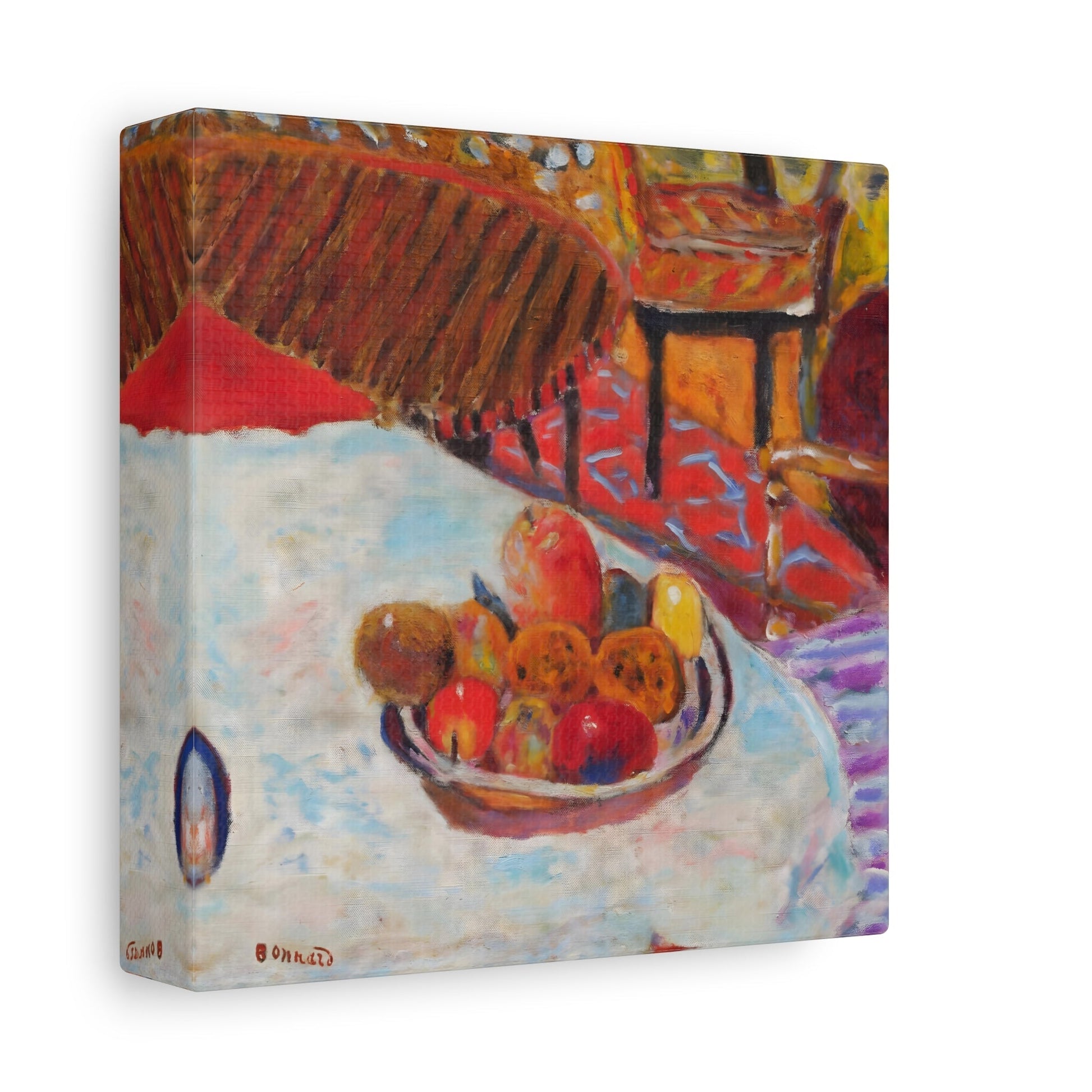 Pierre Bonnard Still Life - Square Canvas Wall Art Print