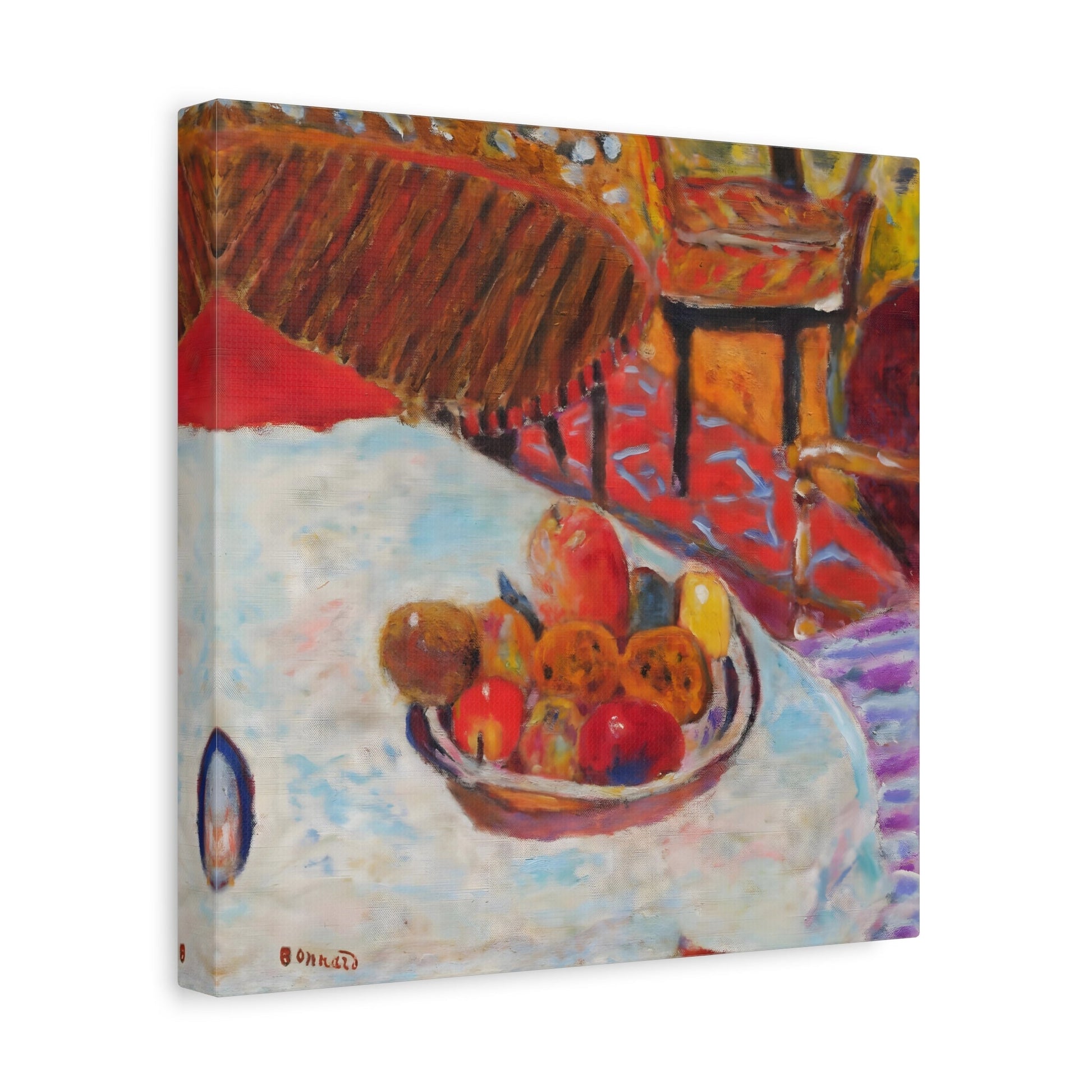 Pierre Bonnard Still Life - Square Canvas Wall Art Print