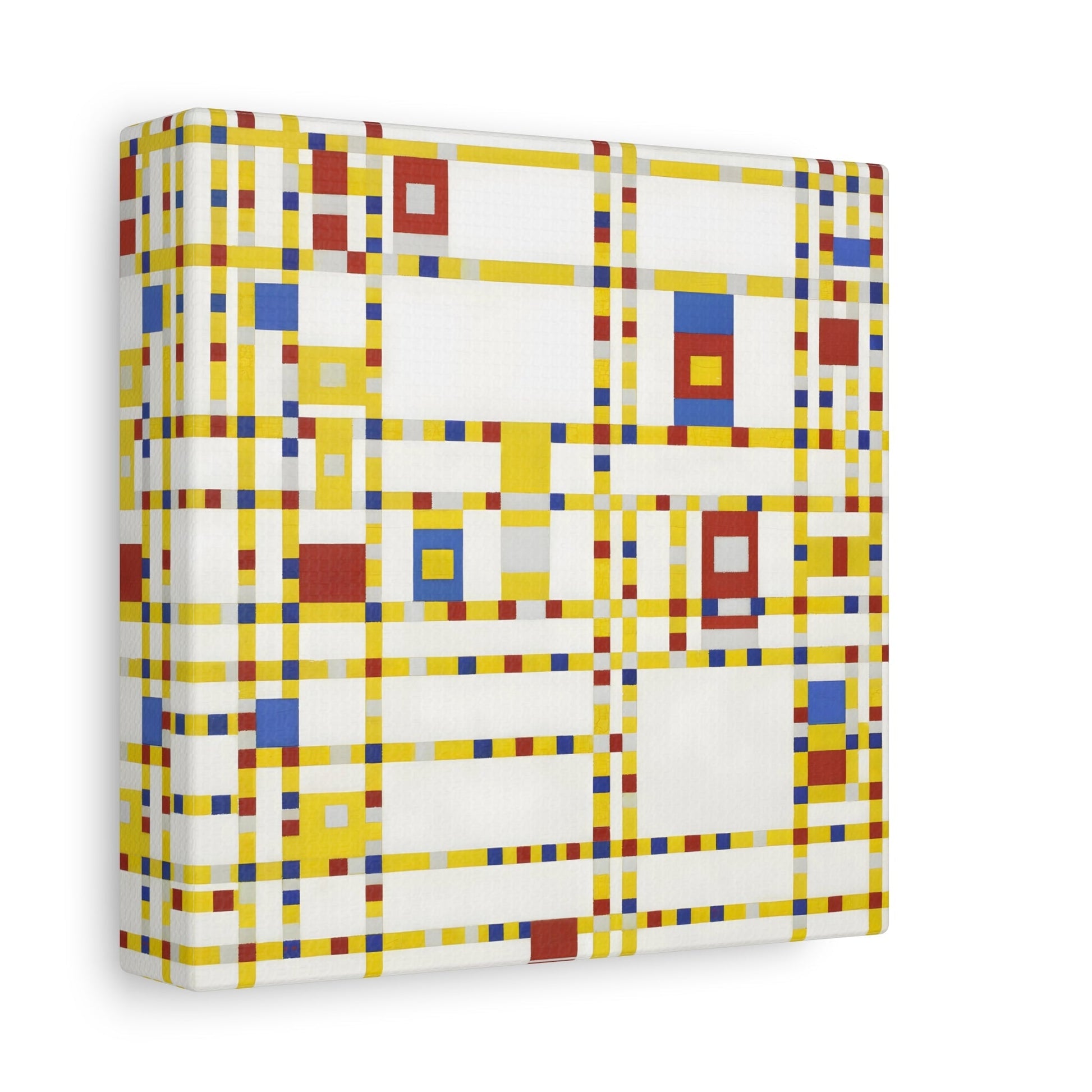 Piet Mondrian Boogie Woogie - Square Geometric Canvas Wall Art Print