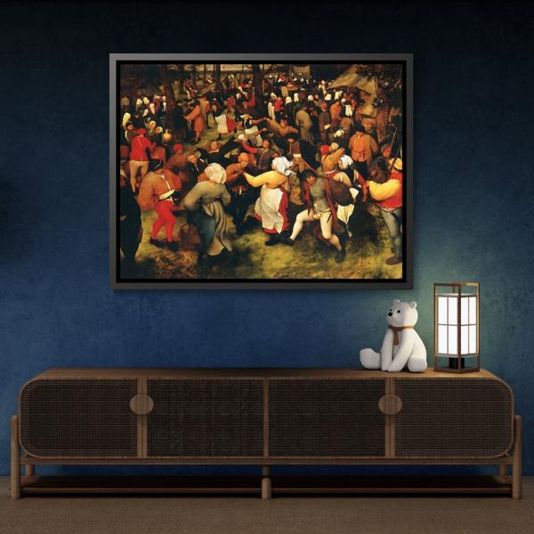 Pieter Bruegel The Elder Canvas Wall Art Wedding Dance Print - YesArtYes