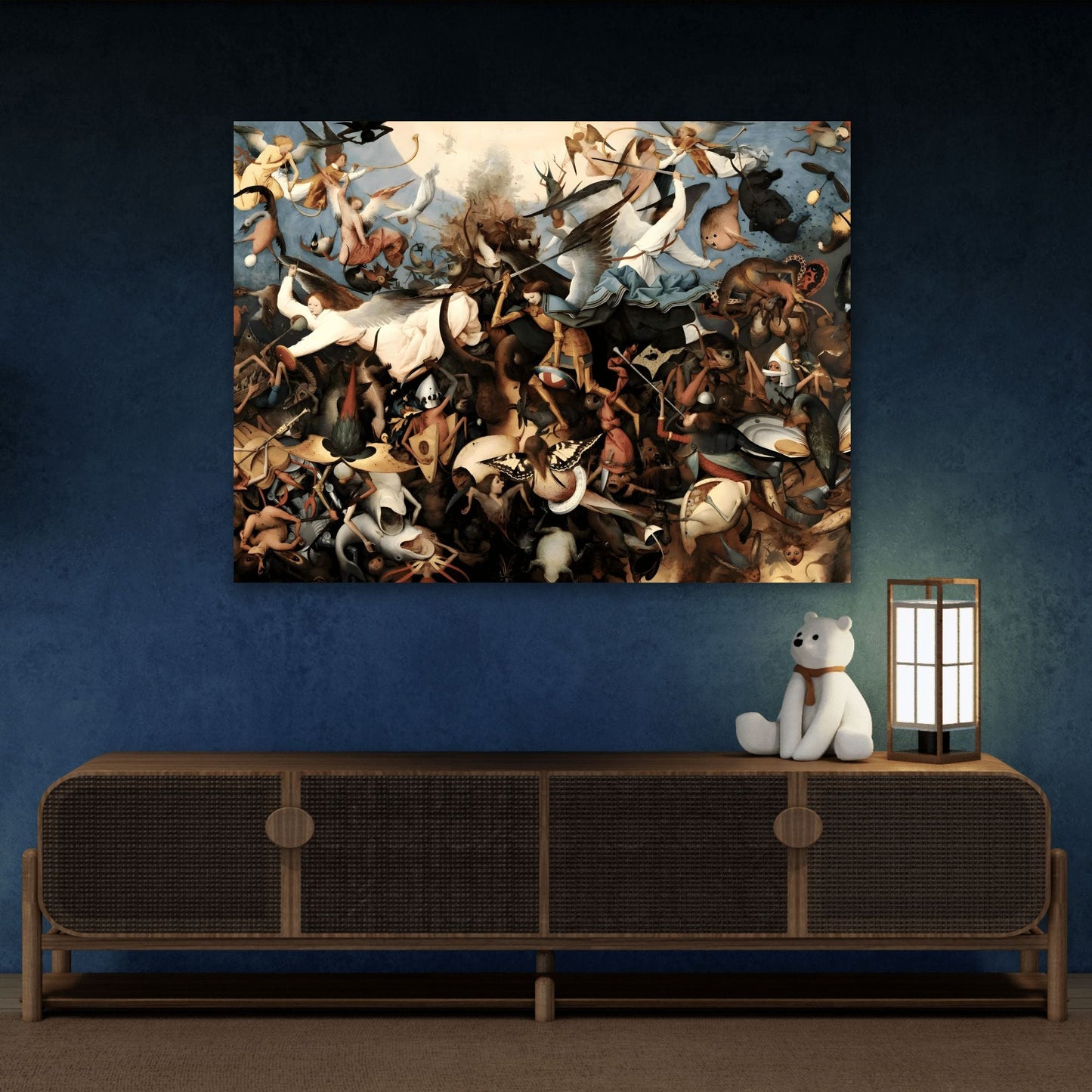 Pieter Bruegel the Elder Fall of the Rebel Angels - Canvas Wall Art Reproduction