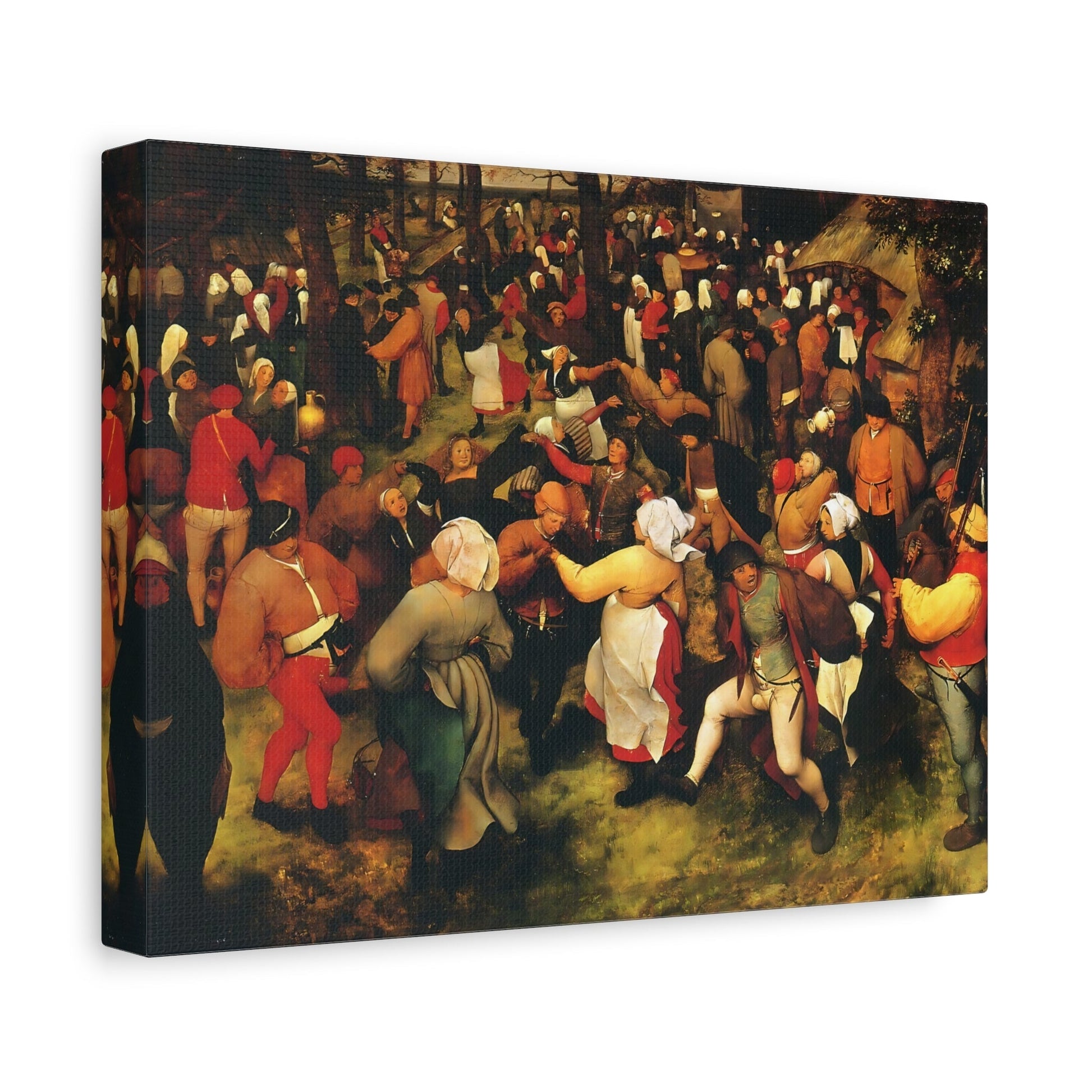 Pieter Bruegel The Elder Wedding Dance - Colorful Canvas Wall Art Print