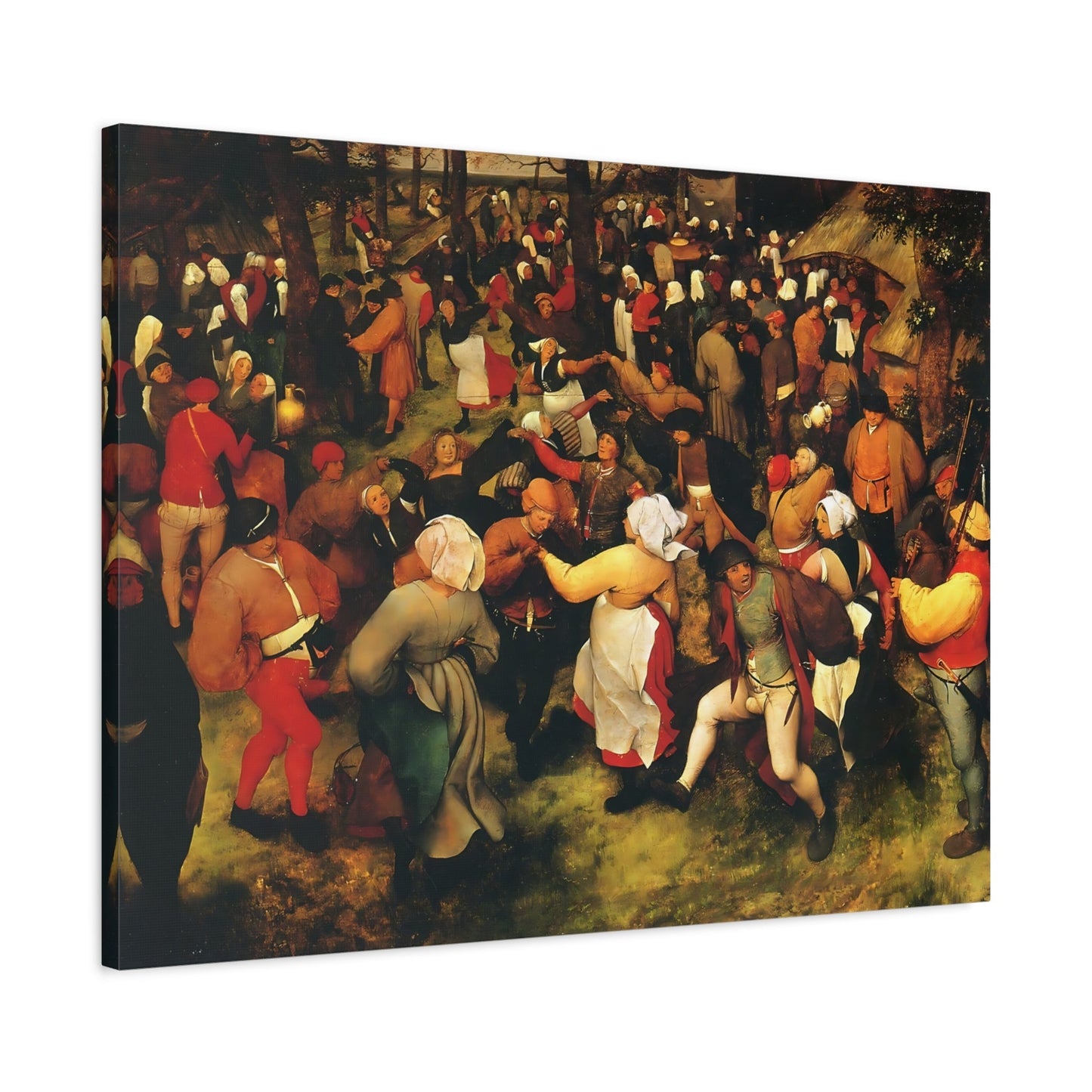 Pieter Bruegel The Elder Wedding Dance - Colorful Canvas Wall Art Print