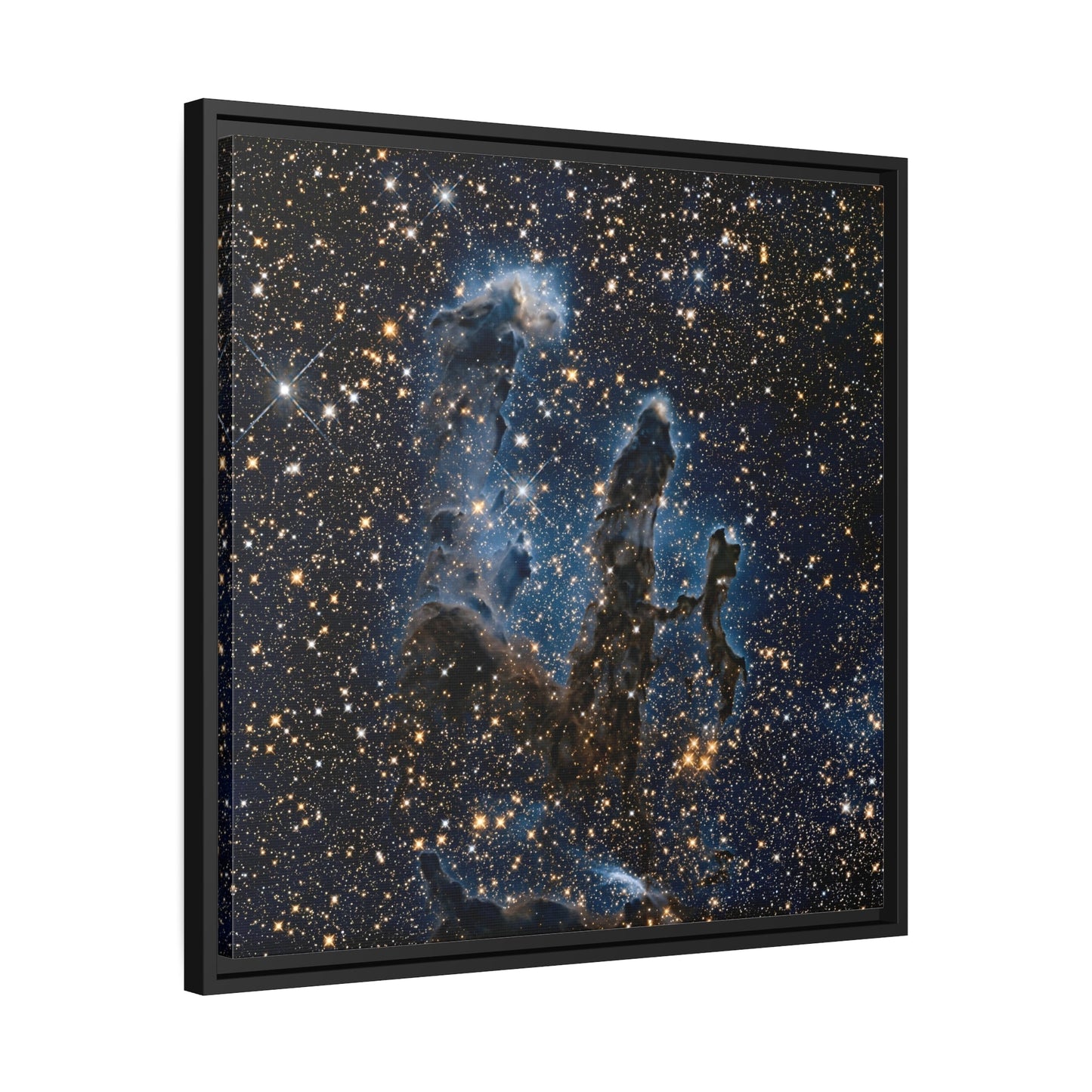 Pillars of Creation Canvas Wall Art Print in Exclusive Frame - NASA Hubble Captures Iconic Picture in Deep Space