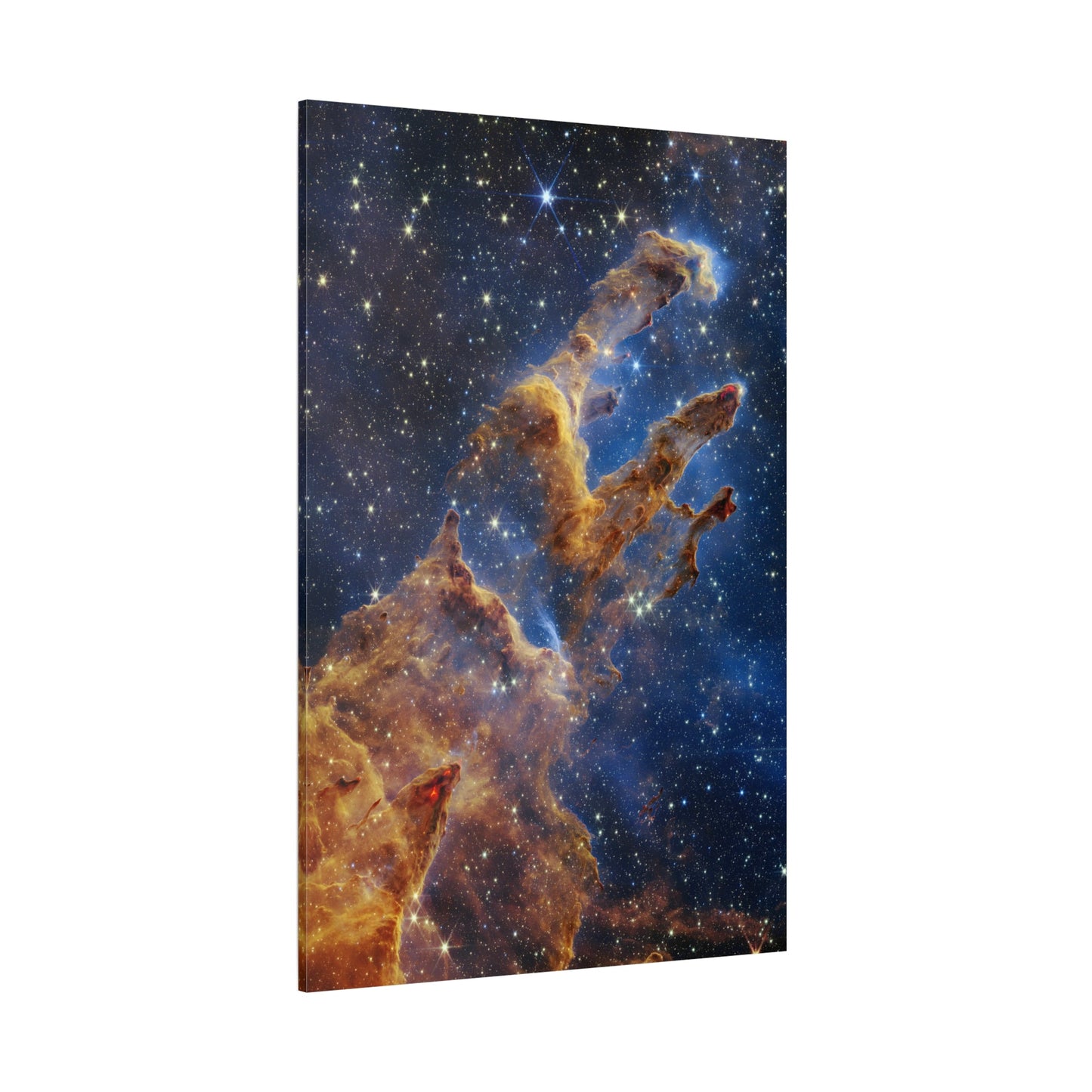 Pillars of Creation NASA Canvas Wall Art - Webb Space Telescope Print - YesArtYes