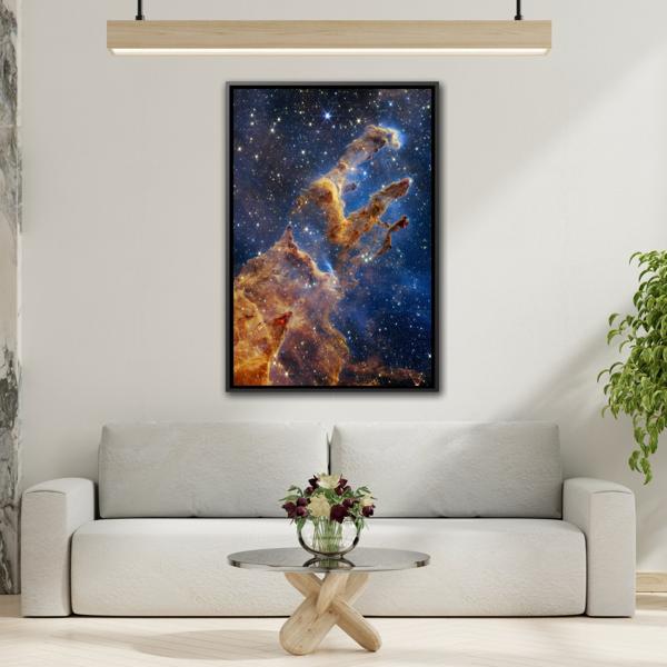 Pillars of Creation Webb Telescope - NASA Canvas Wall Art Print - YesArtYes